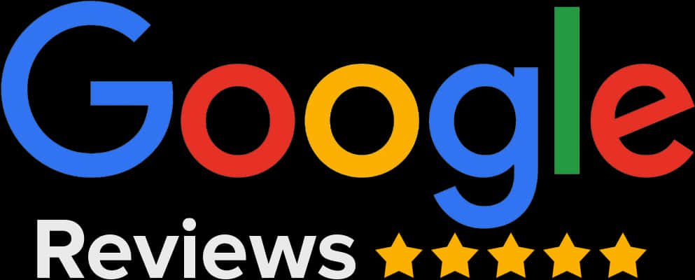 Google Reviews Logo Five Stars PNG