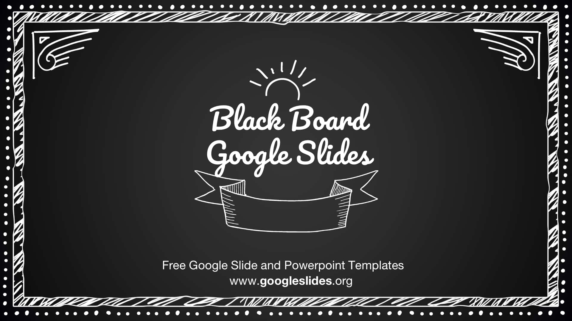Black Board Google Slides Background