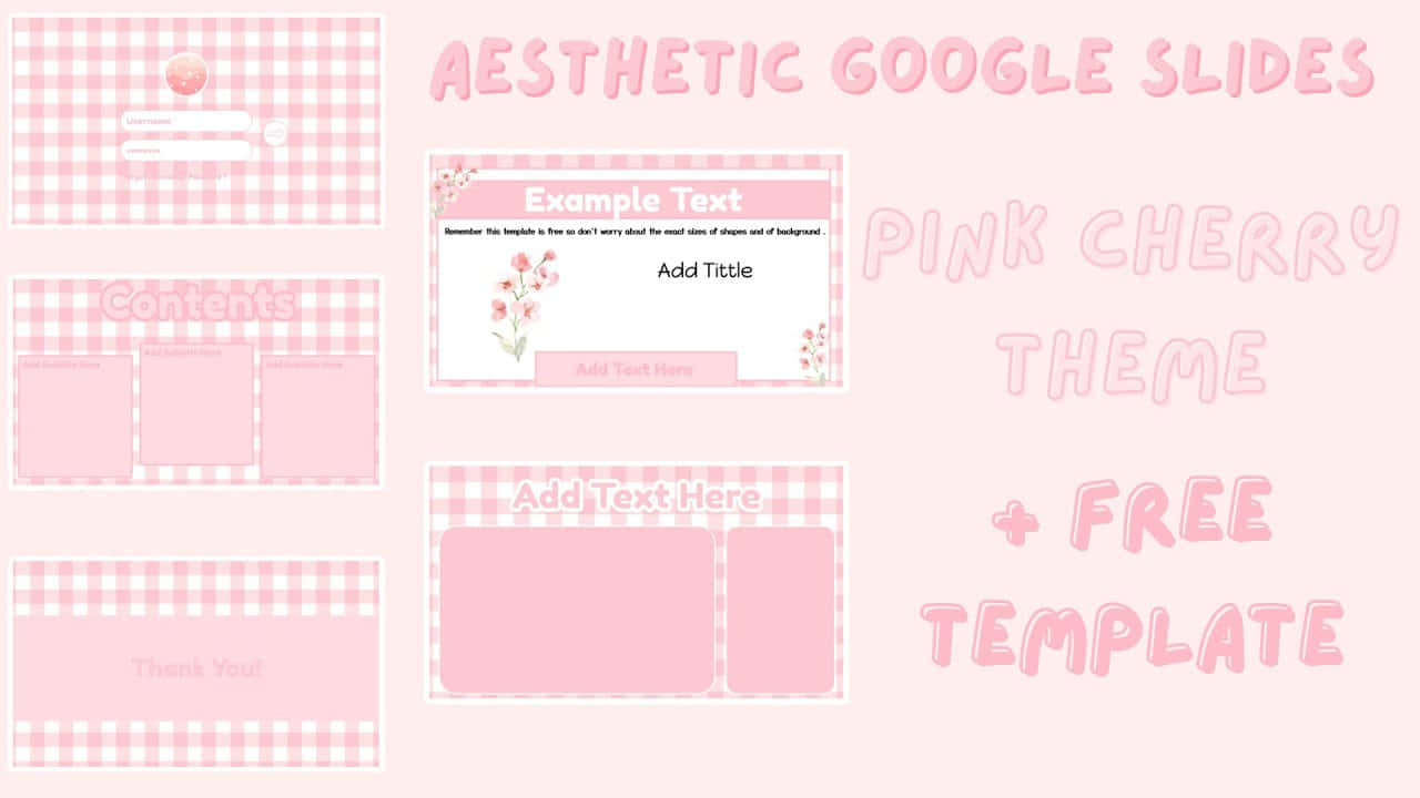 Pink Aesthetic Google Slides Background