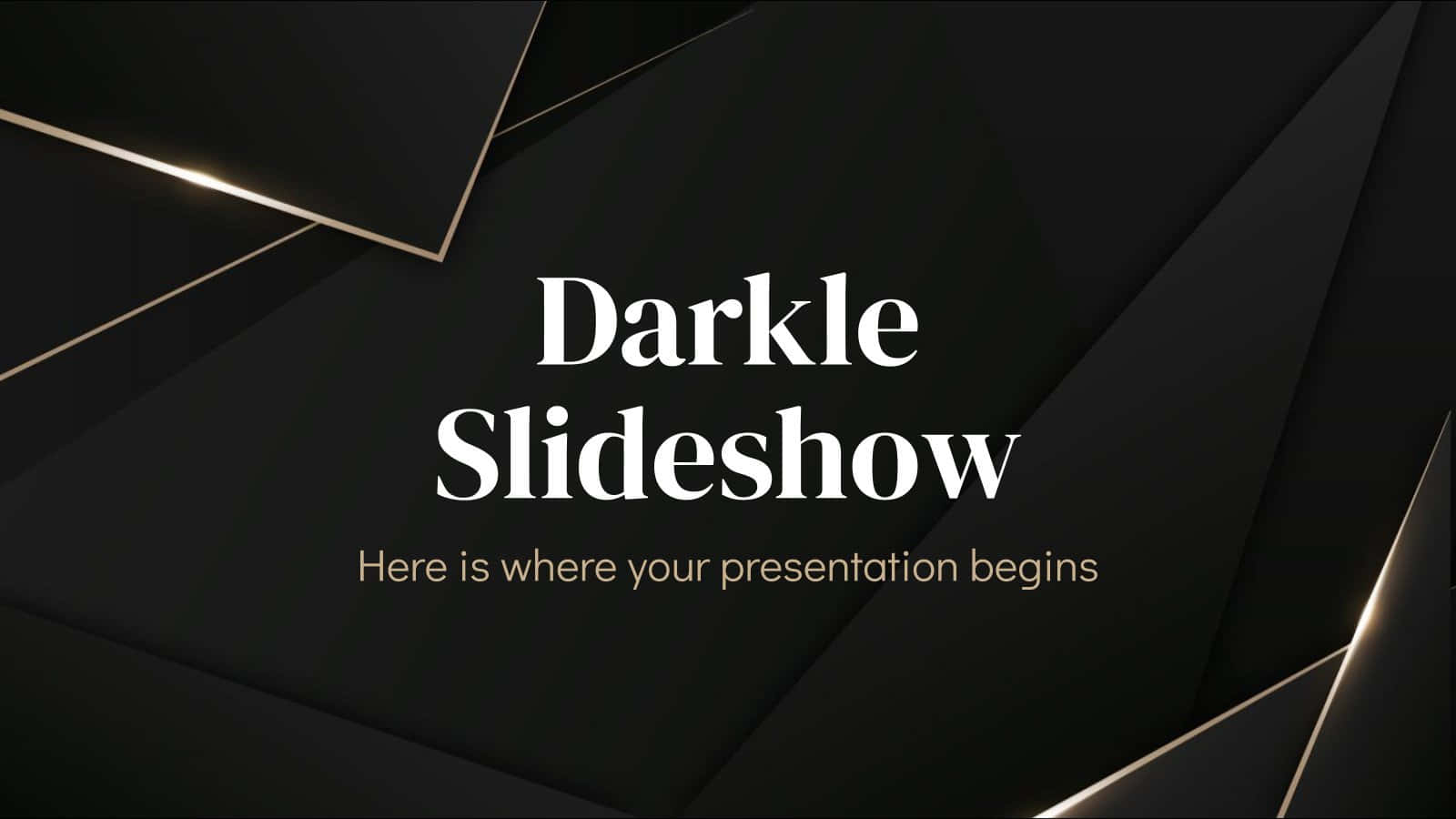 Elegant Black Google Slides Background