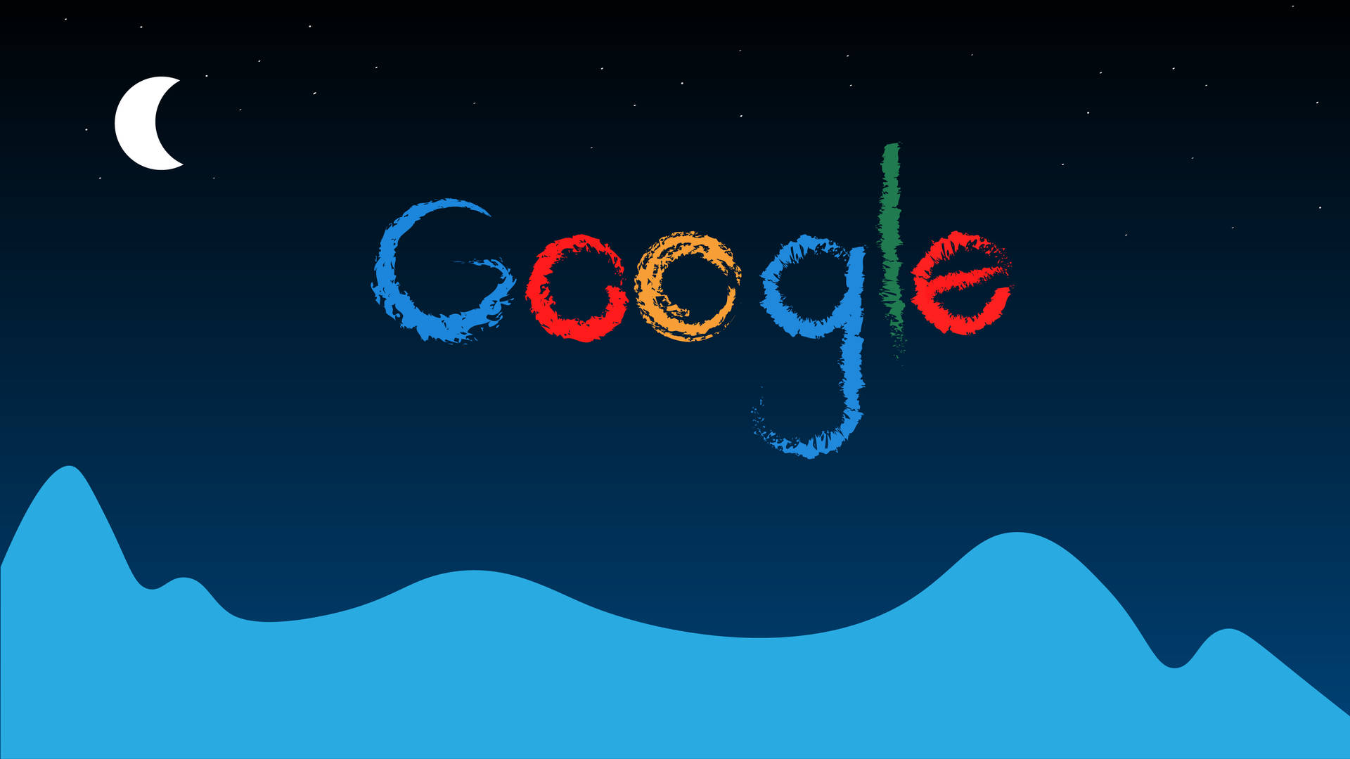 Googlestjärnklar Natt Wallpaper