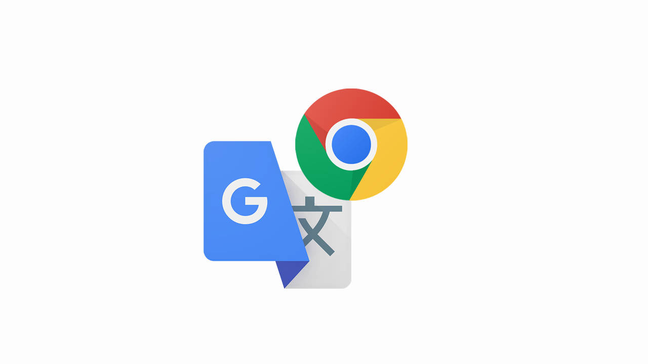 Googletranslate- Och Chrome-logotyperna. Wallpaper
