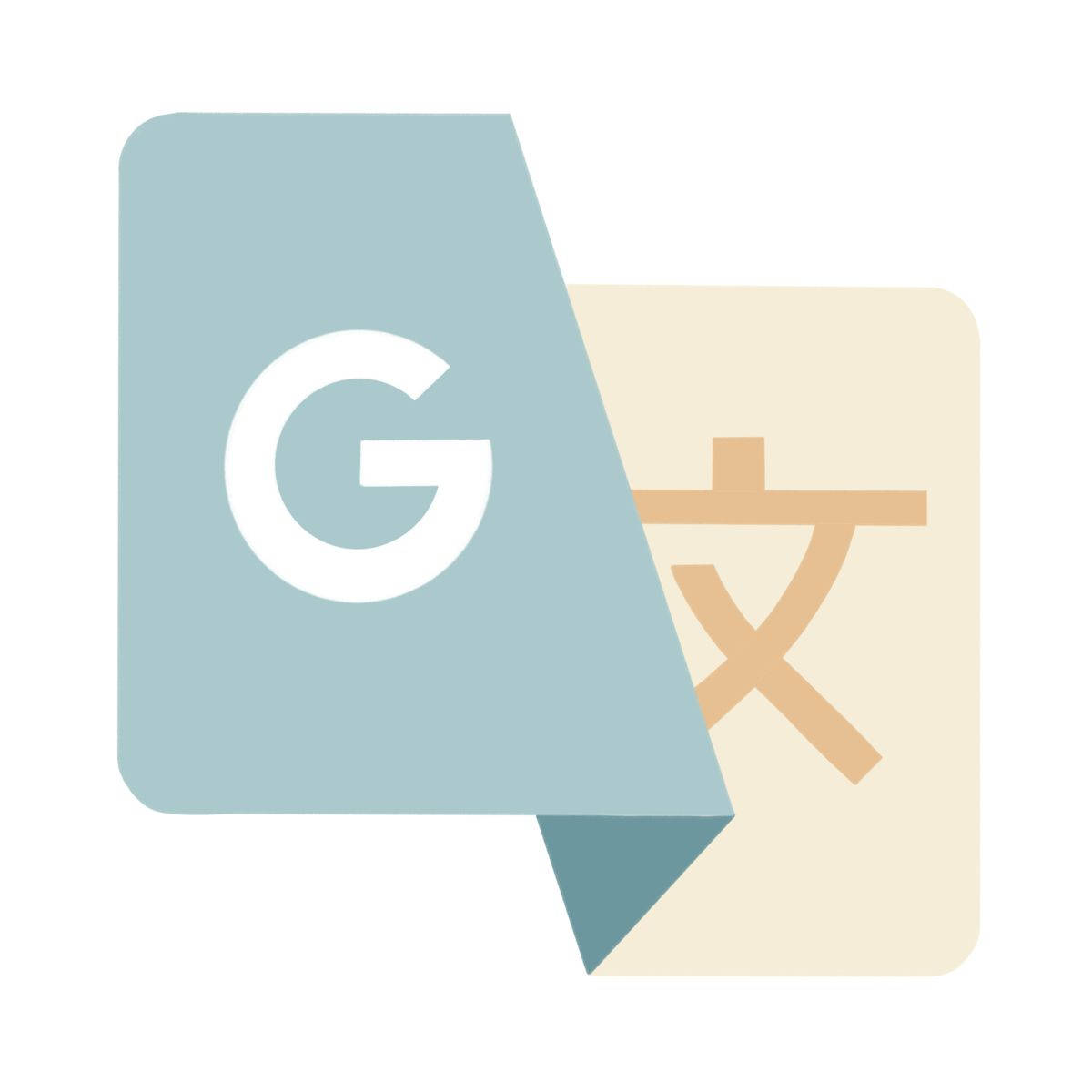 Googletranslate-logotypen Vit. Wallpaper
