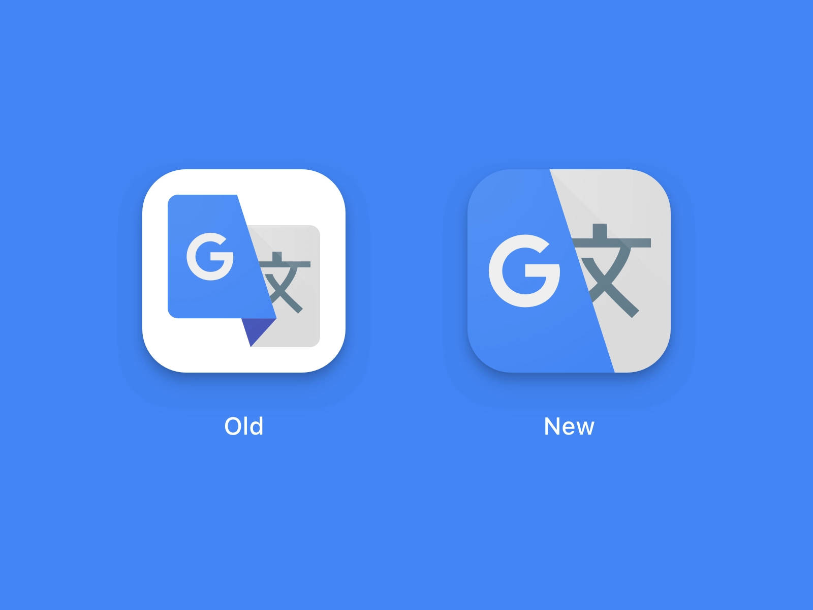 Google oversætte gamle og nye logoer Wallpaper