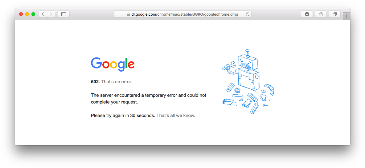 Google502 Error Screen PNG