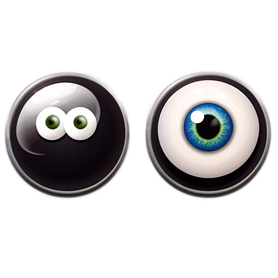 Googly Eyes Cartoon Png 05242024 PNG