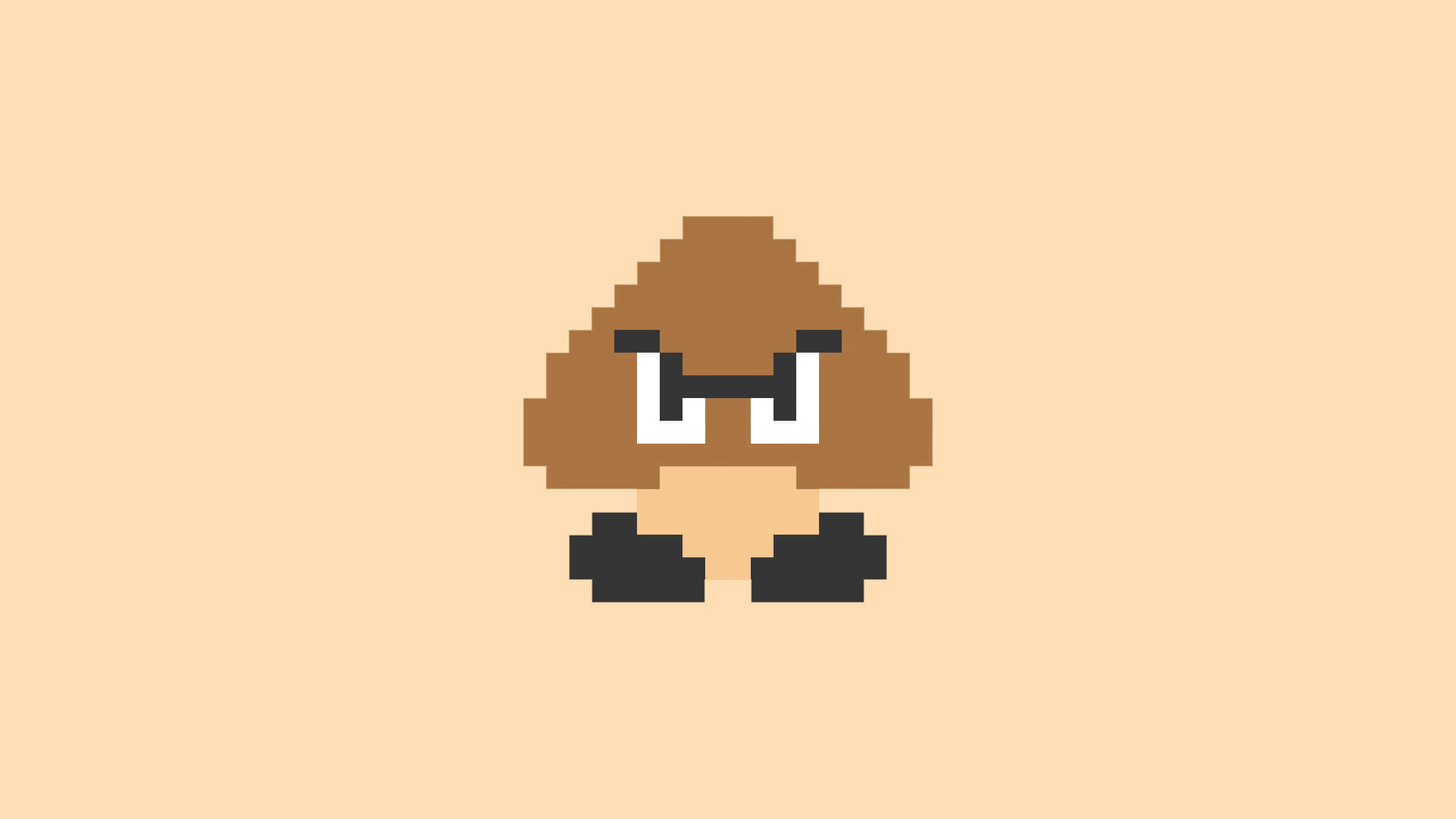 Goomba Character from Super Mario Game Wallpaper