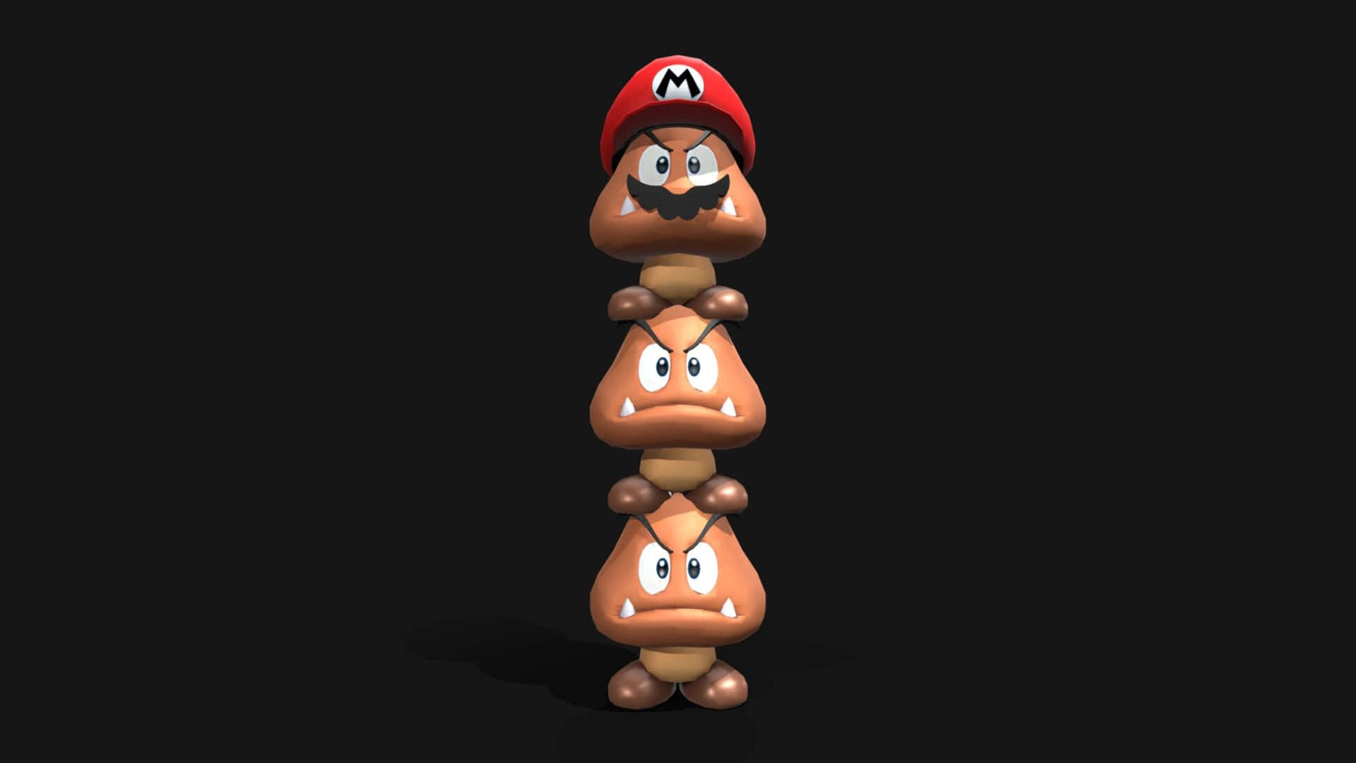 A Goomba - The Classic Enemy from the Super Mario series Wallpaper