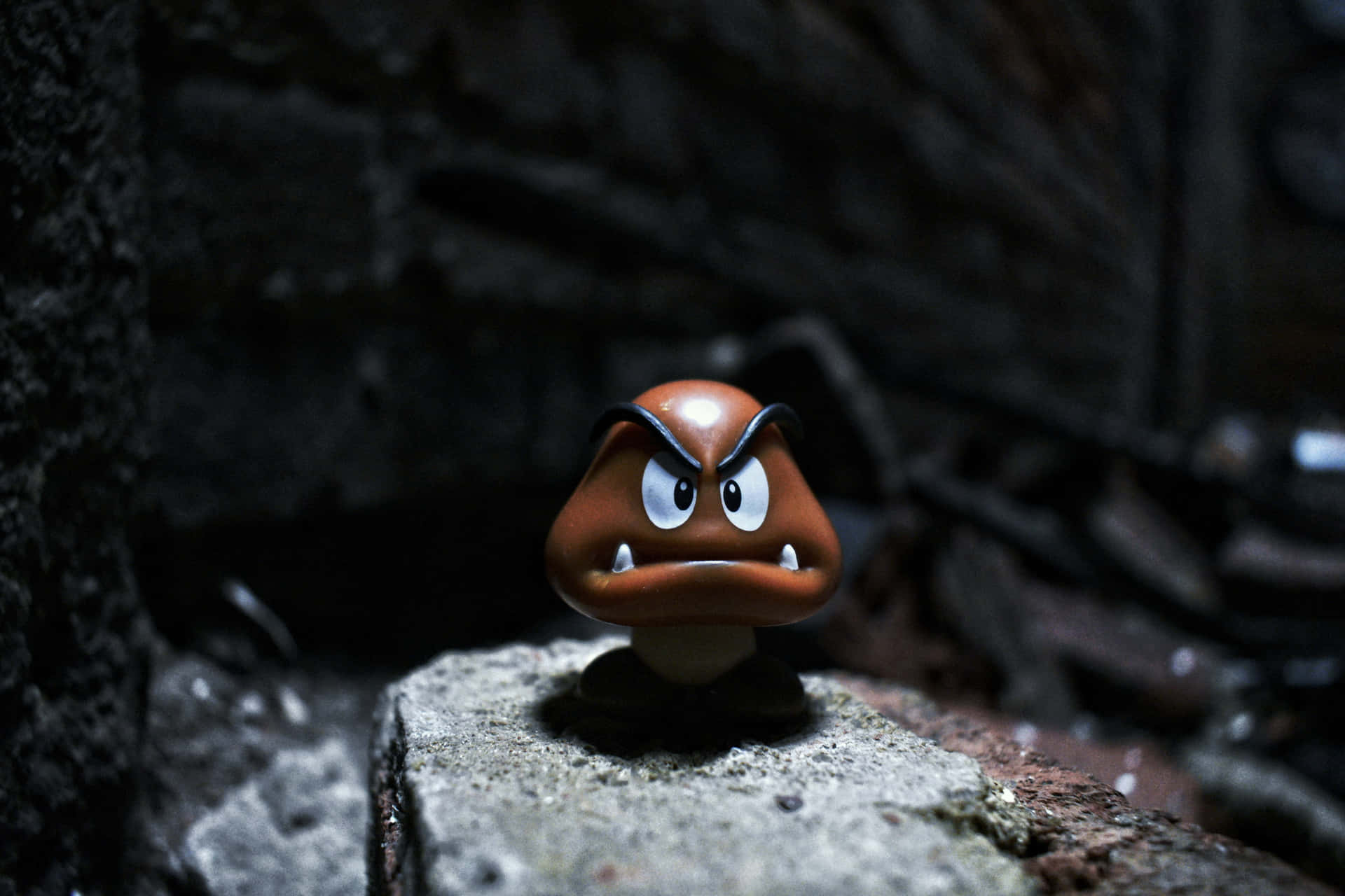 Goomba character from the Super Mario series Wallpaper