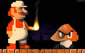Goomba Retro Mario And Man Wallpaper