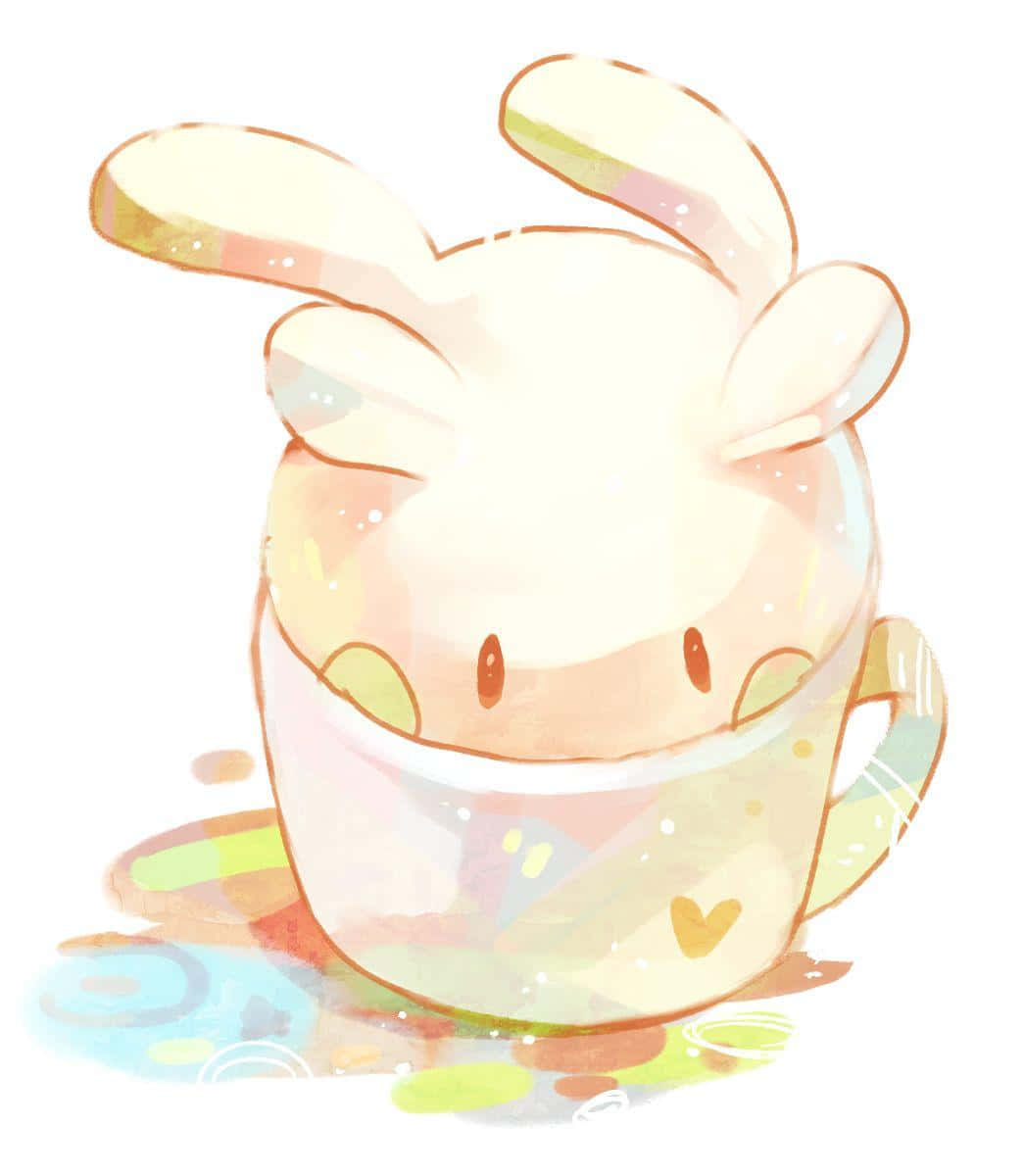Goomy In A Cup Wallpaper