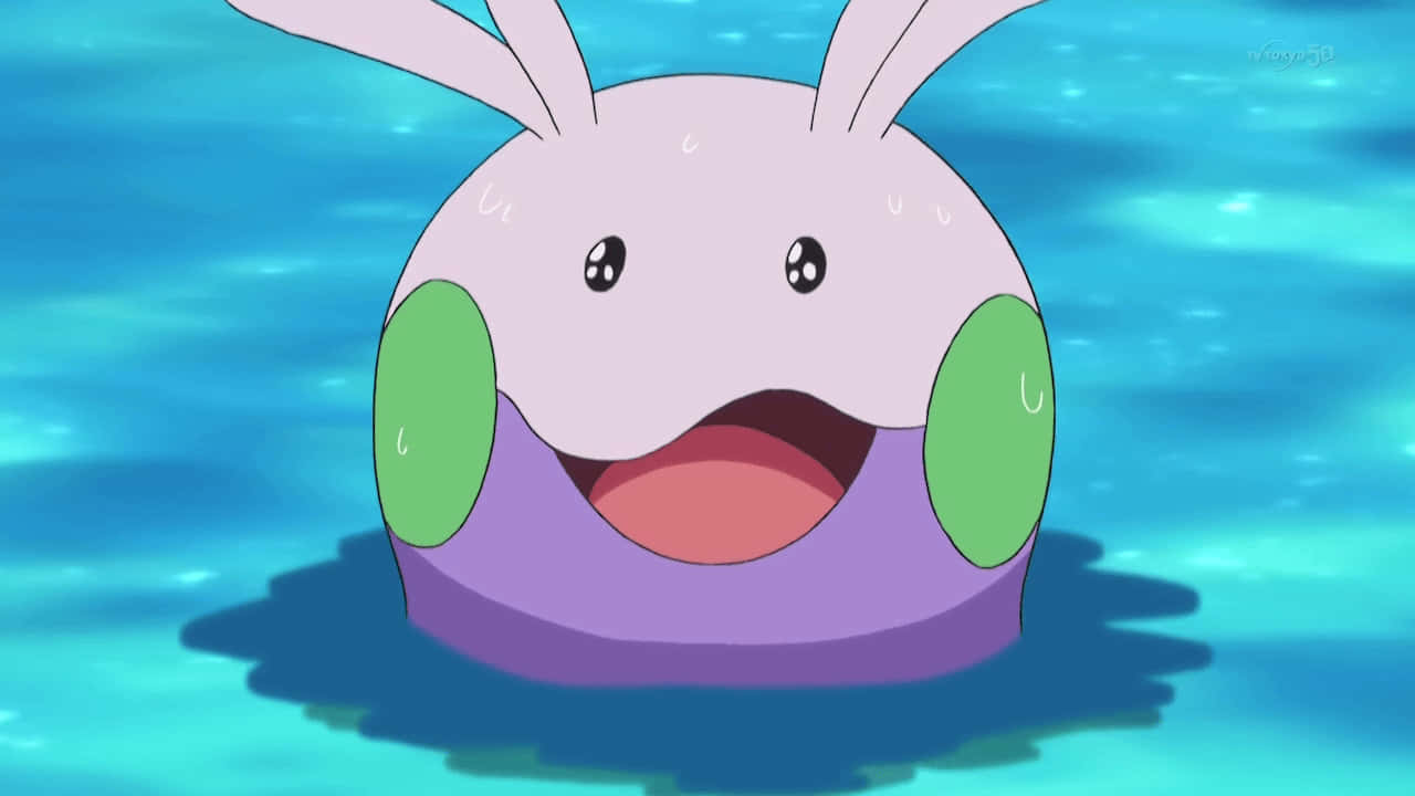 Goomy Ready to Dive Into the Water Wallpaper
