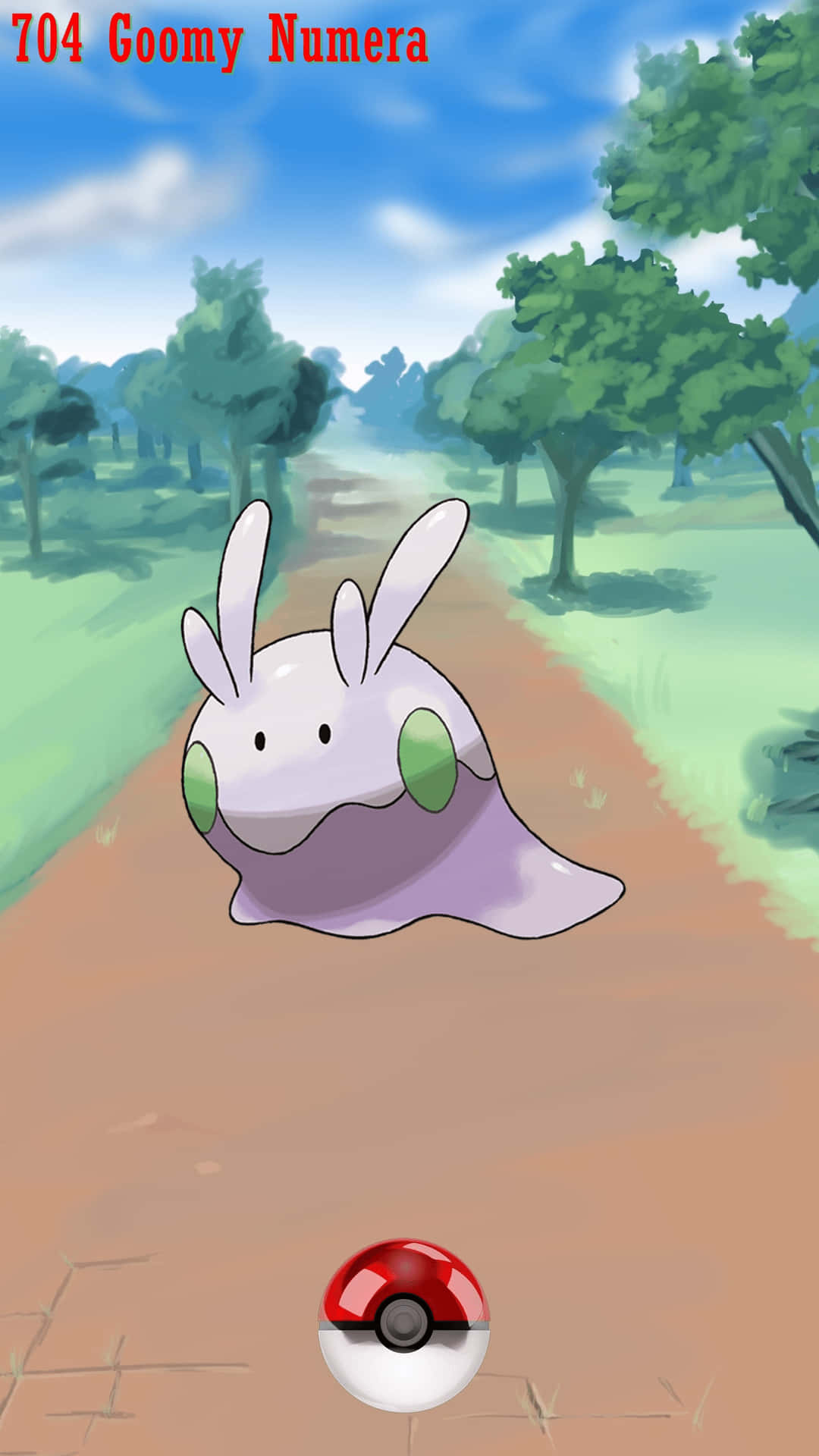 1. Image  A Goomy Gently Nestled in Its Poke Ball Wallpaper