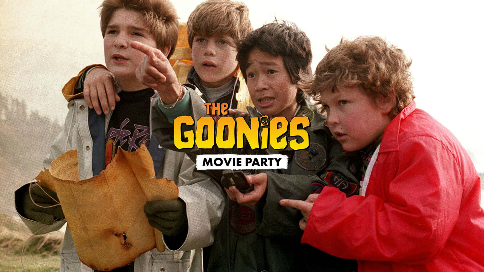 Goonies Movie Party Adventure Wallpaper