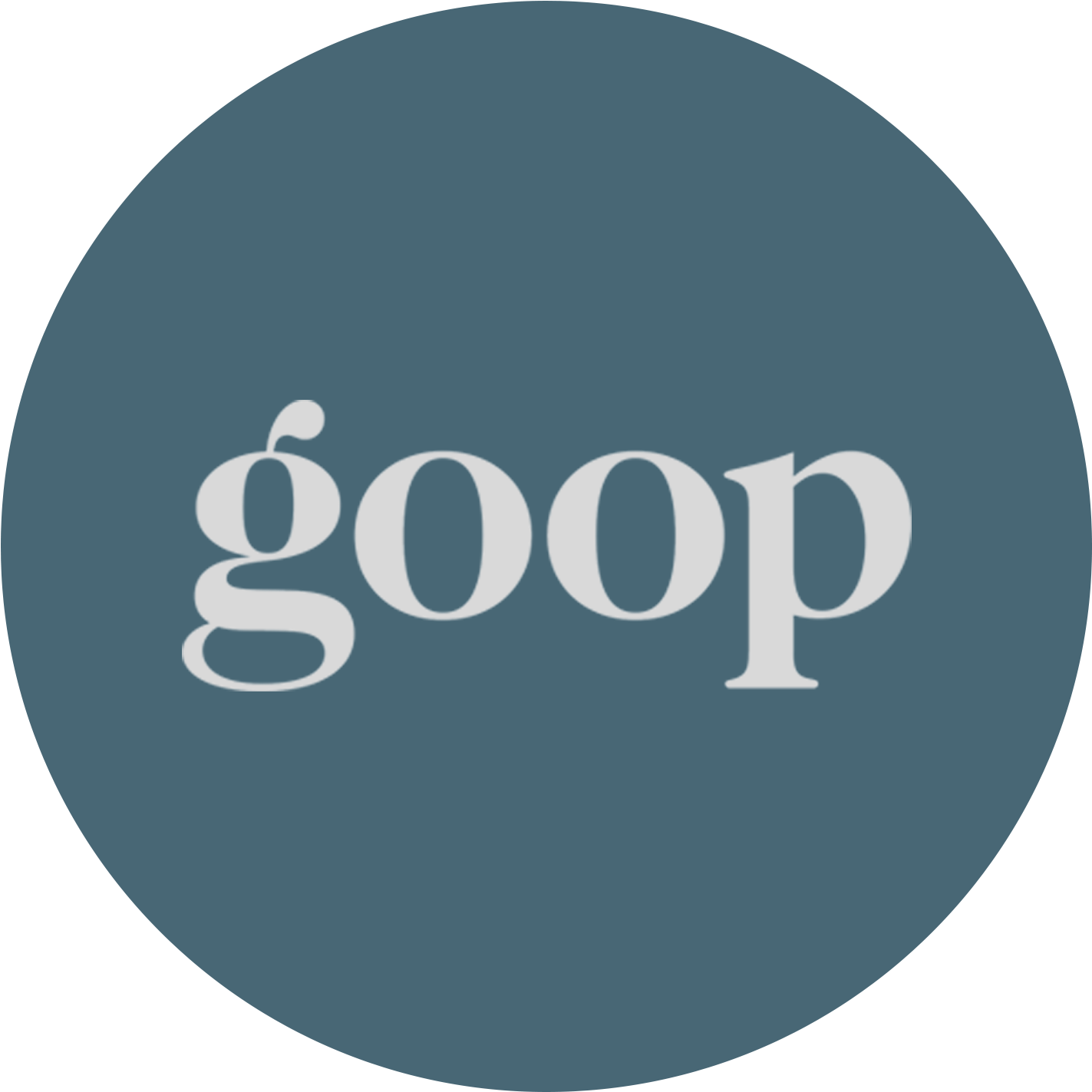 Goop Logoon Blue Circle PNG