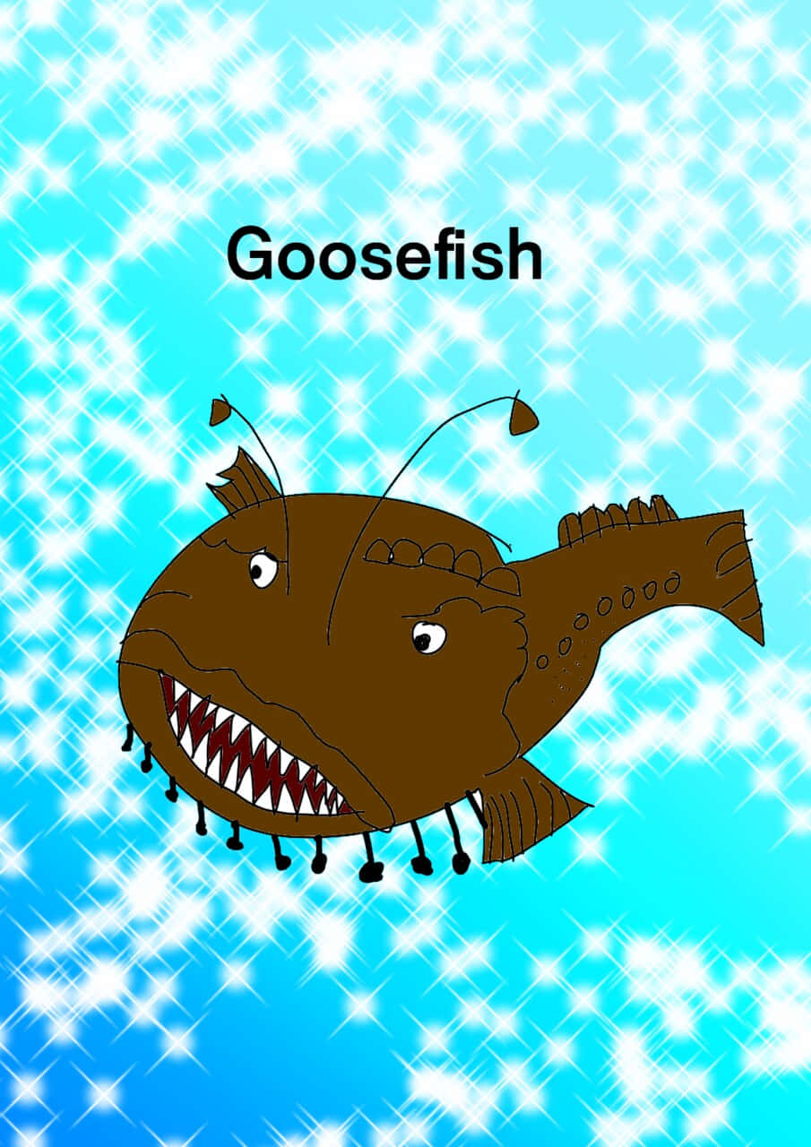 Goosefish Cartoon Illustration Wallpaper