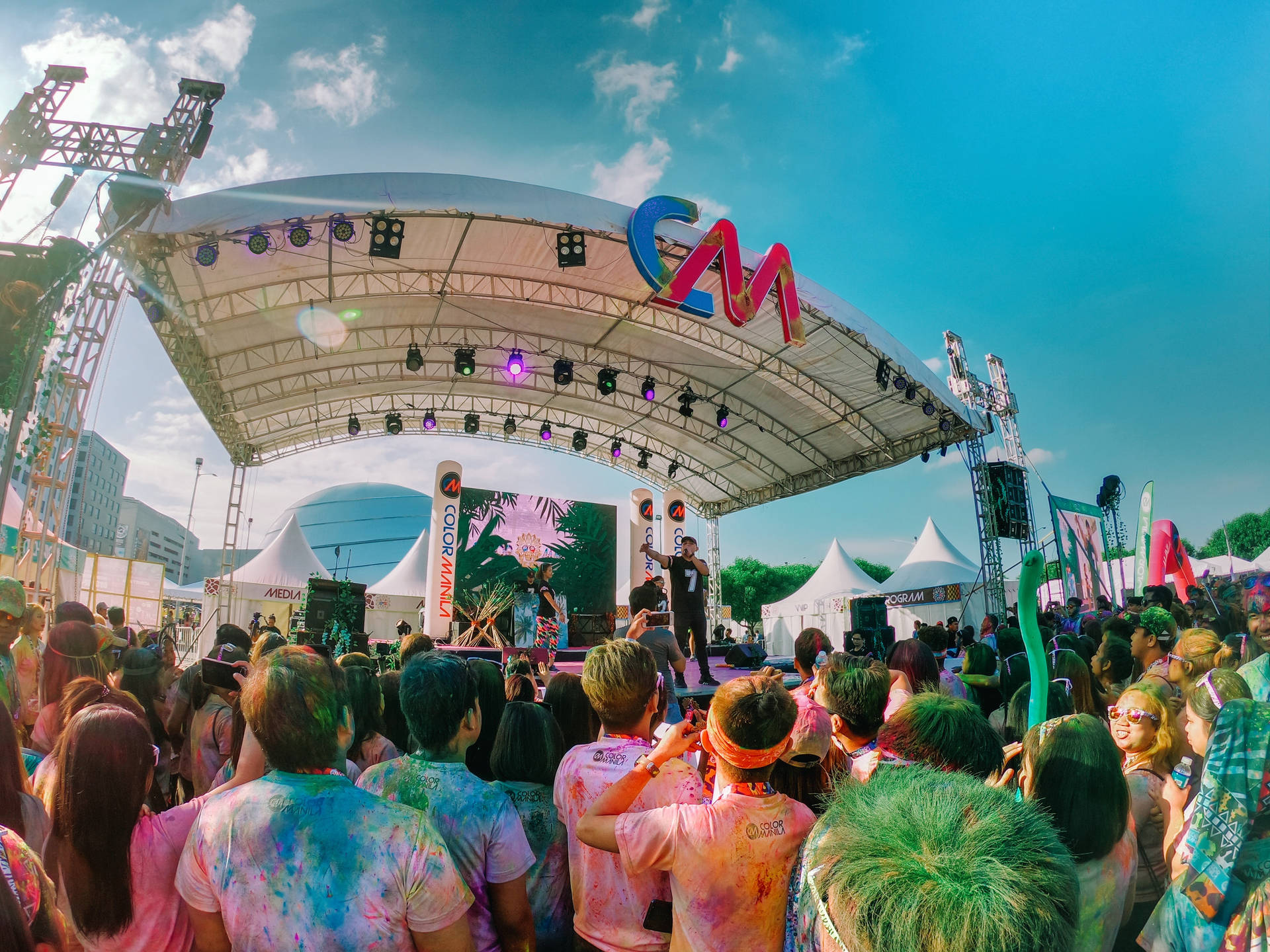 Gopro Picture Of A Music Festival Wallpaper