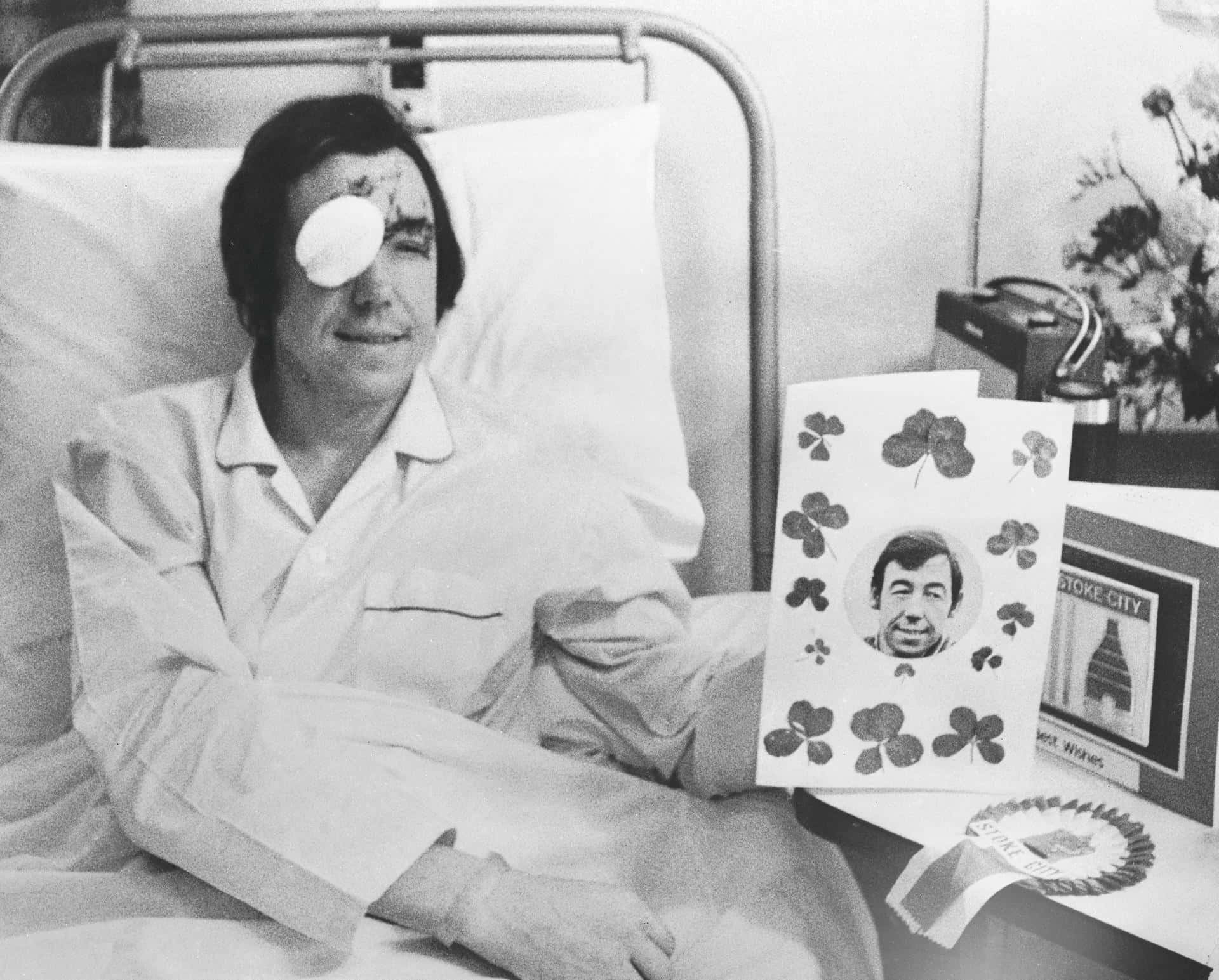 Gordonbanks Mit Augenverletzung 1972. Wallpaper