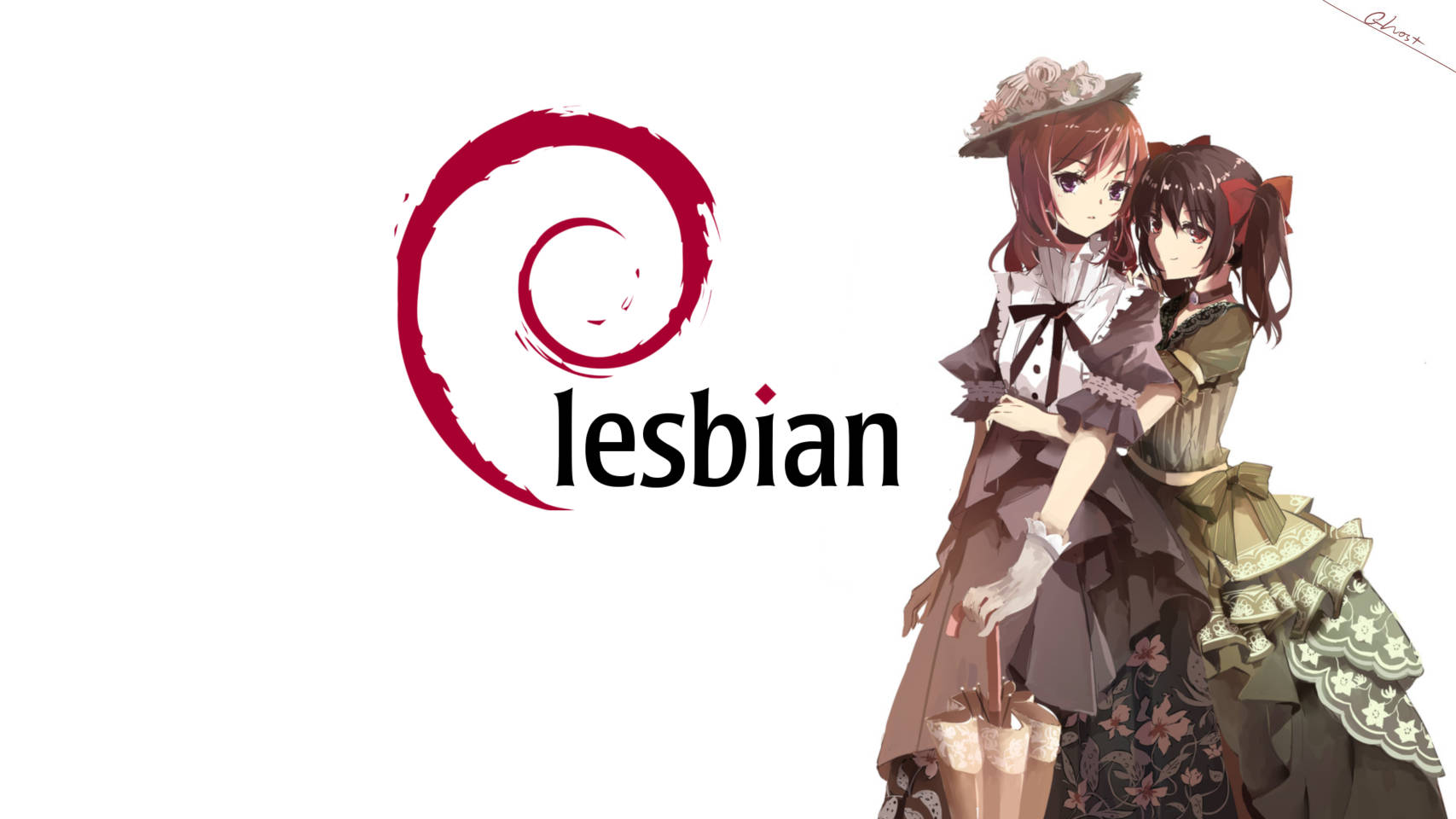 Gorgeous Anime Lesbian Background