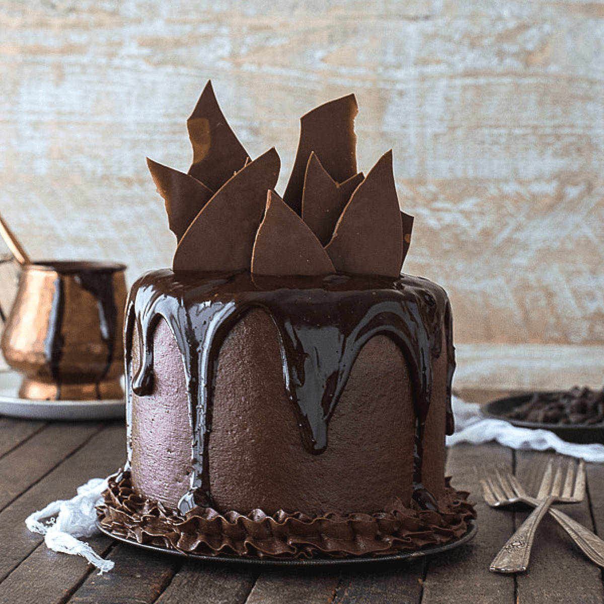 Gorgeous Chocolate Cake Design Wallpaper
