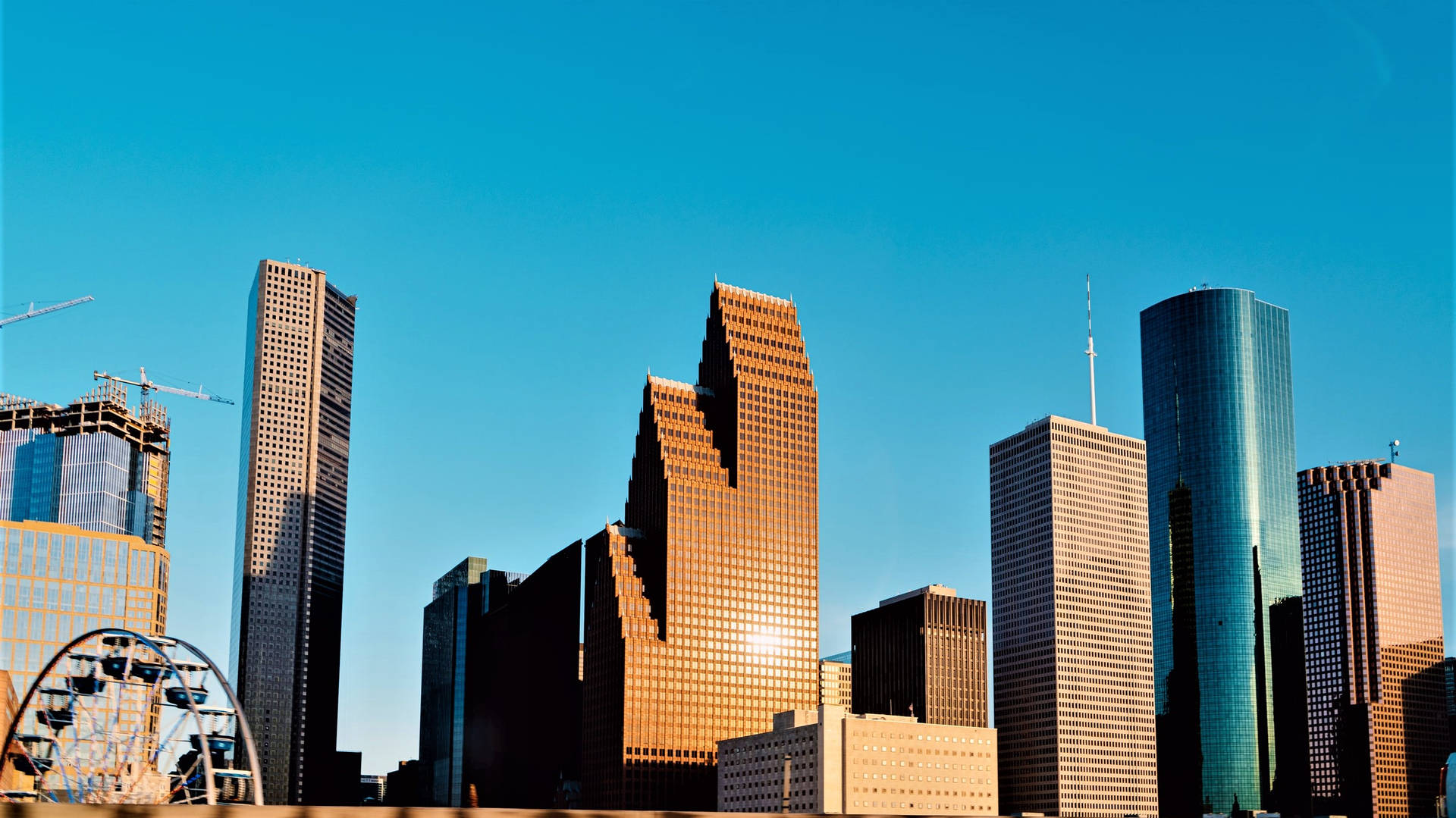 Prédiosdeslumbrantes Da Cidade De Houston. Papel de Parede