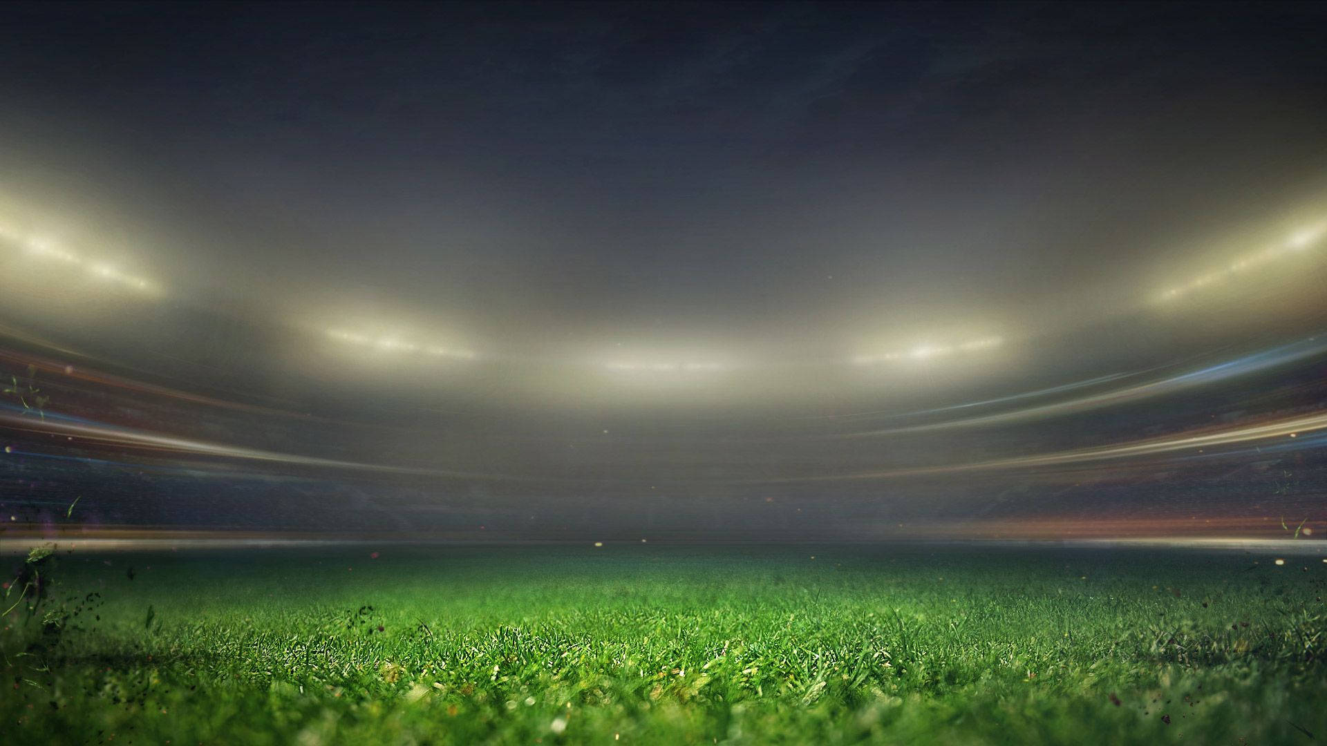 Gorgeous Landscape Of FIFA 21 Green Football Field Wallpaper