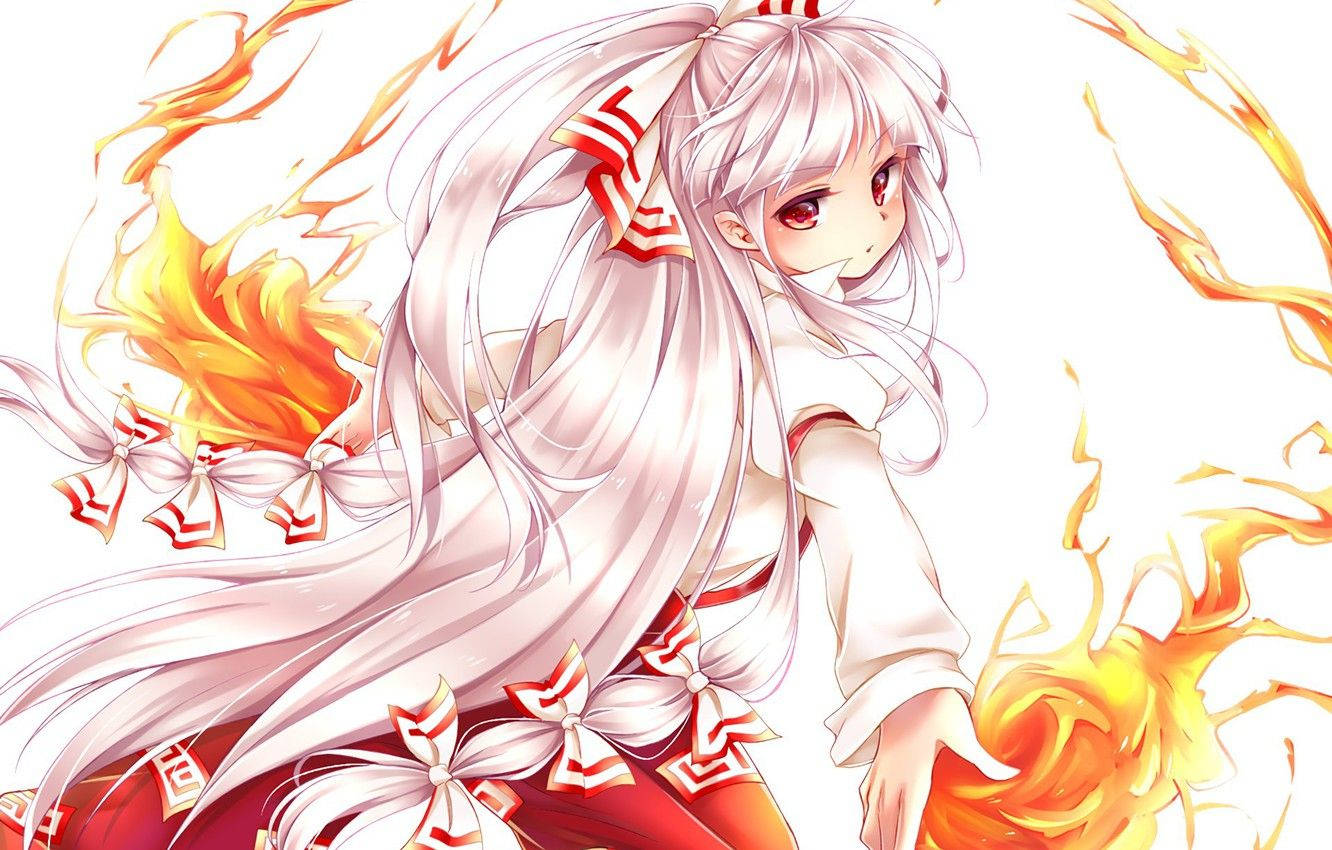 Wunderschönesmokou Feuer Anime Wallpaper