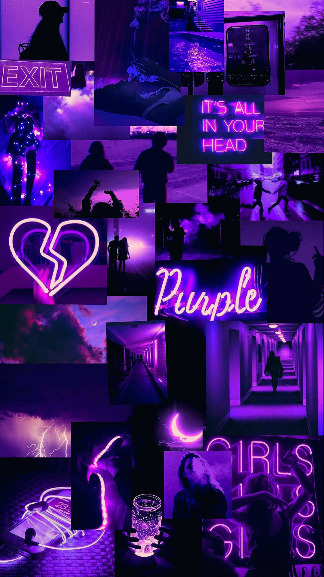 Download Gorgeous Purple Aesthetic Iphone Theme Wallpaper 