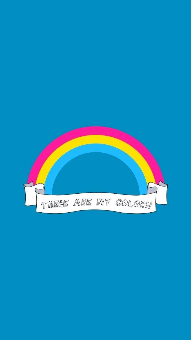 Gorgeous Rainbow Queer Emblem Wallpaper
