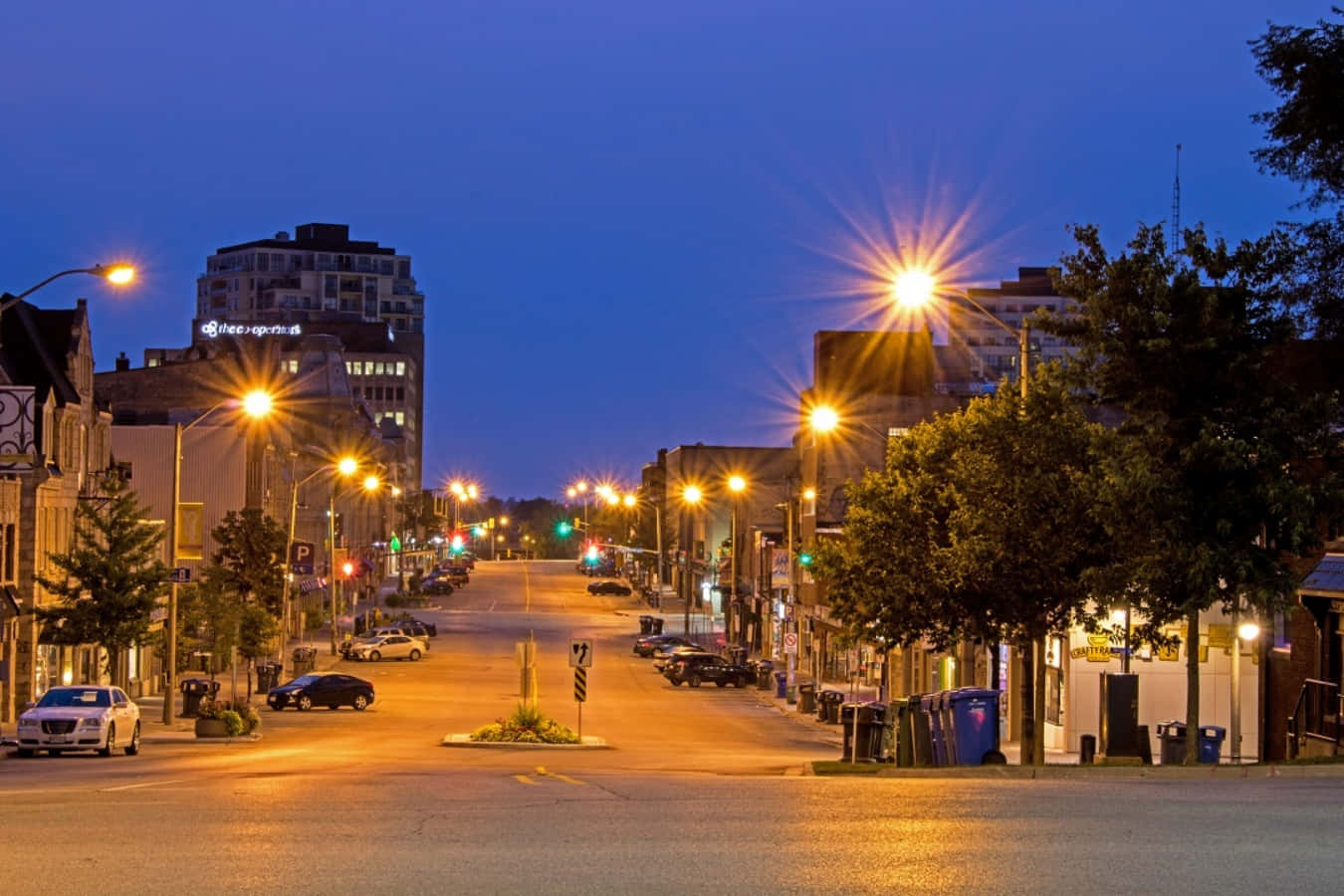 Download Gorgeous Sunset Over Guelph Skyline Wallpaper | Wallpapers.com