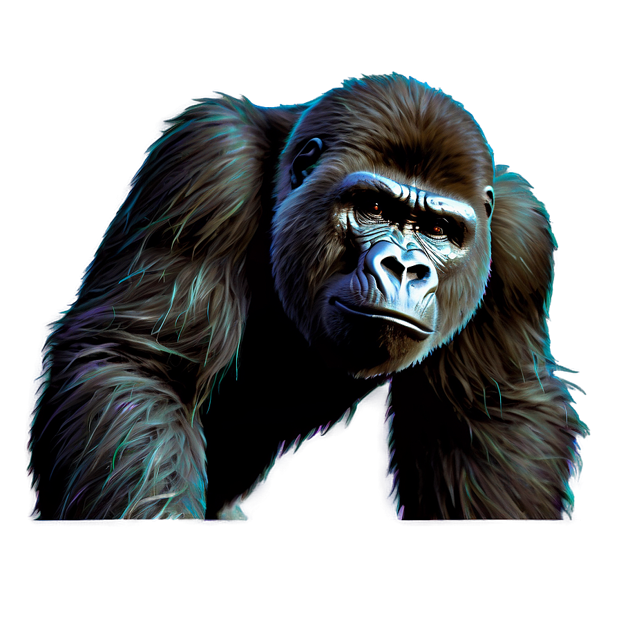 Gorilla Abstract Art Png Rqe PNG