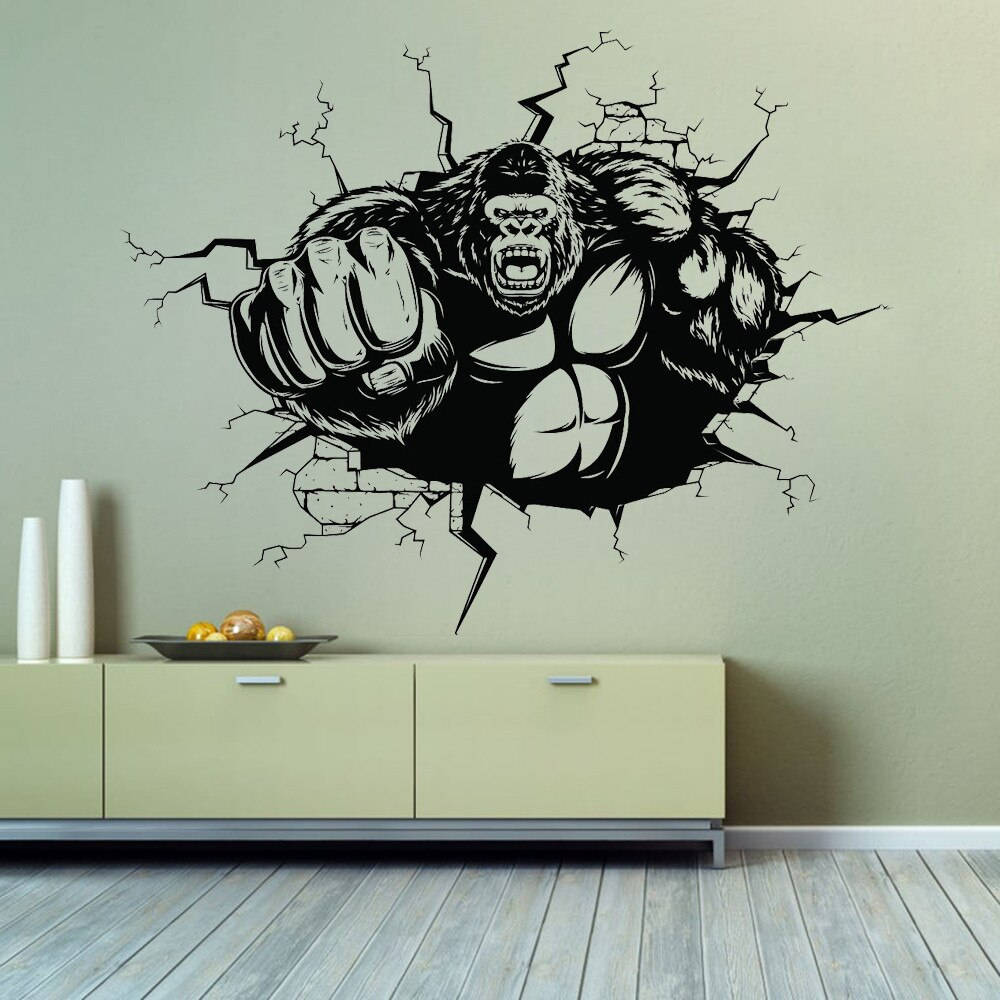 Gorilla Wall Art opretter livlige og farverige kunstvaerker til dit skrivebord. Wallpaper