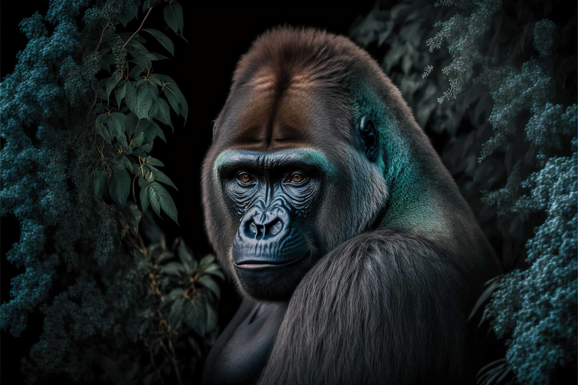 Gorillabakgrund.
