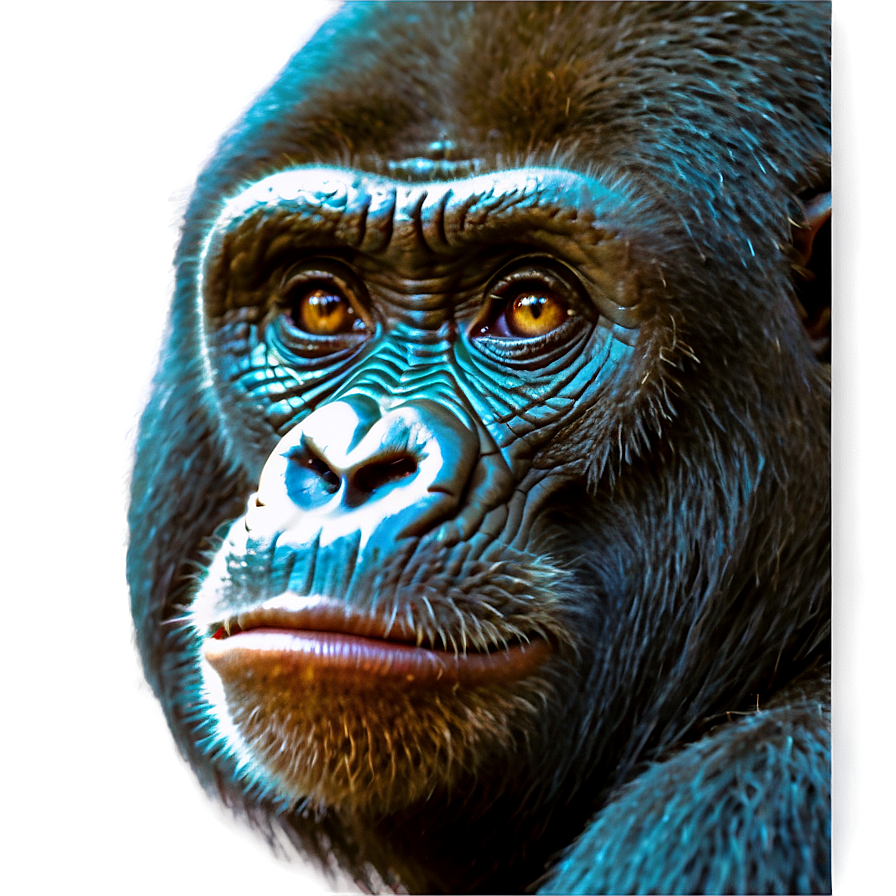 Gorilla Monkey Face Comparison Png 06272024 PNG