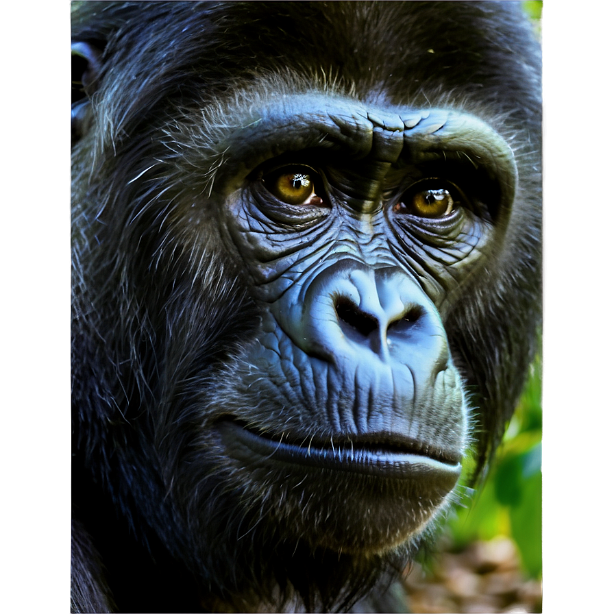 Gorilla Monkey Face Comparison Png 06272024 PNG