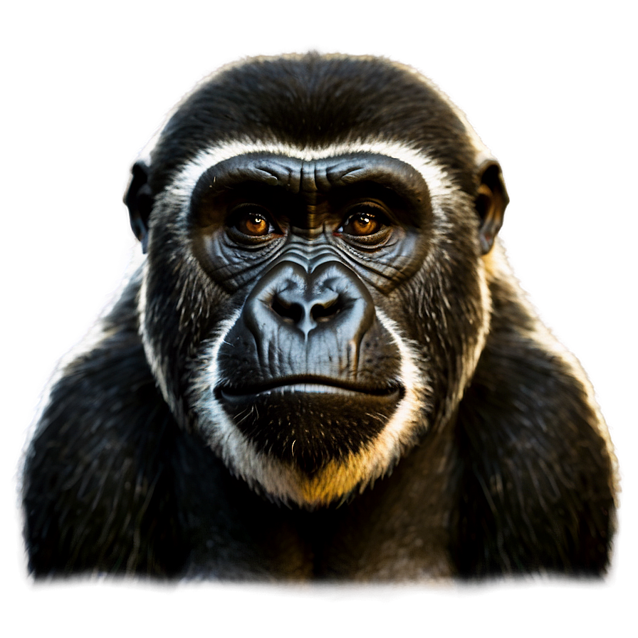 Gorilla Monkey Face Comparison Png 06272024 PNG