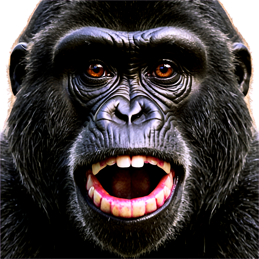 Gorilla Monkey Face Comparison Png 13 PNG