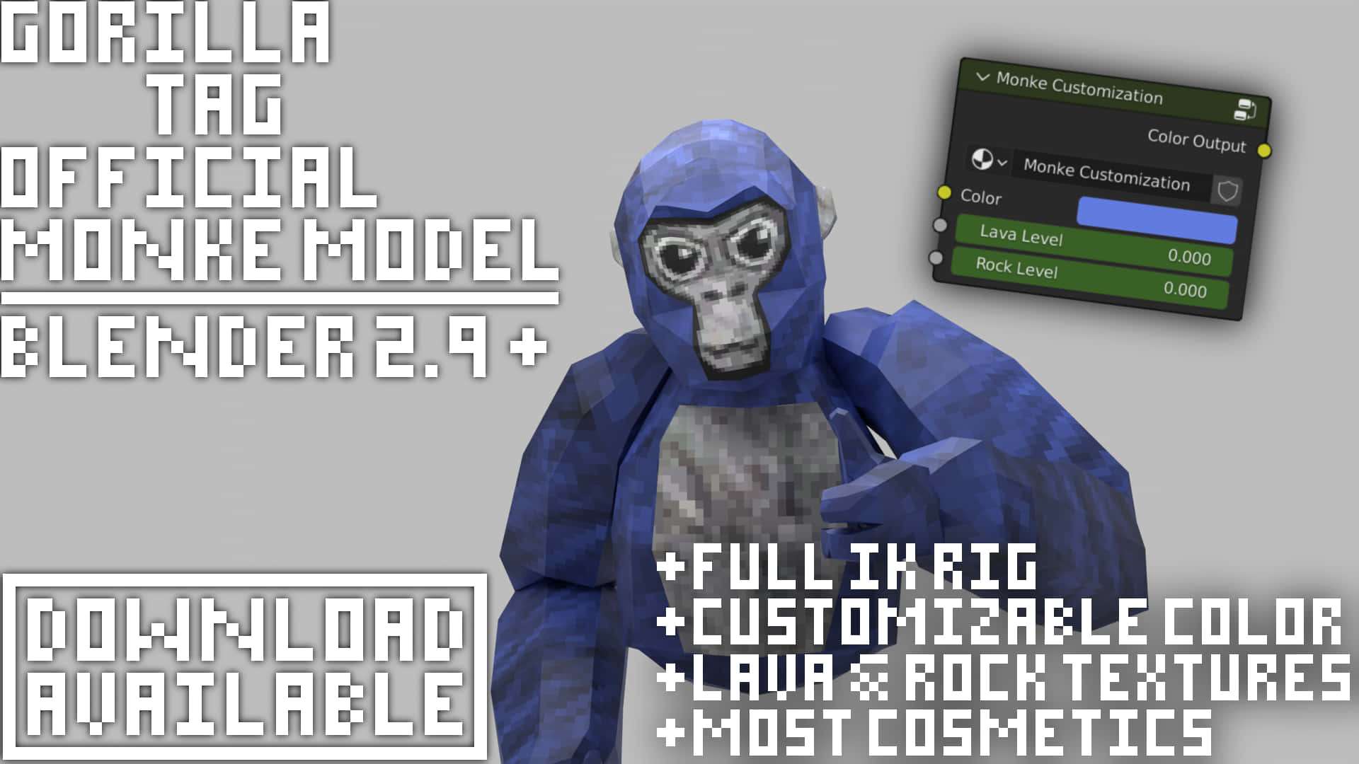 Modelooficial De Gorilla Tag - Modelo Elegancer 9 Fondo de pantalla