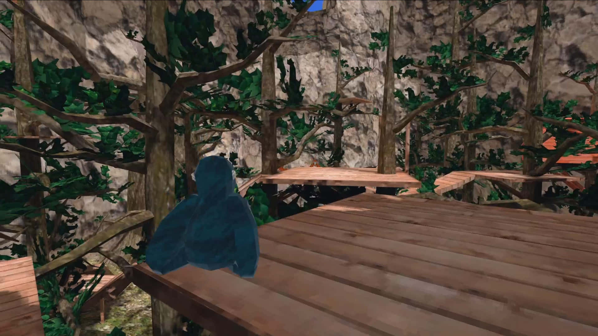 Unacaptura De Pantalla De Un Juego Con Un Pájaro En El Bosque Fondo de pantalla