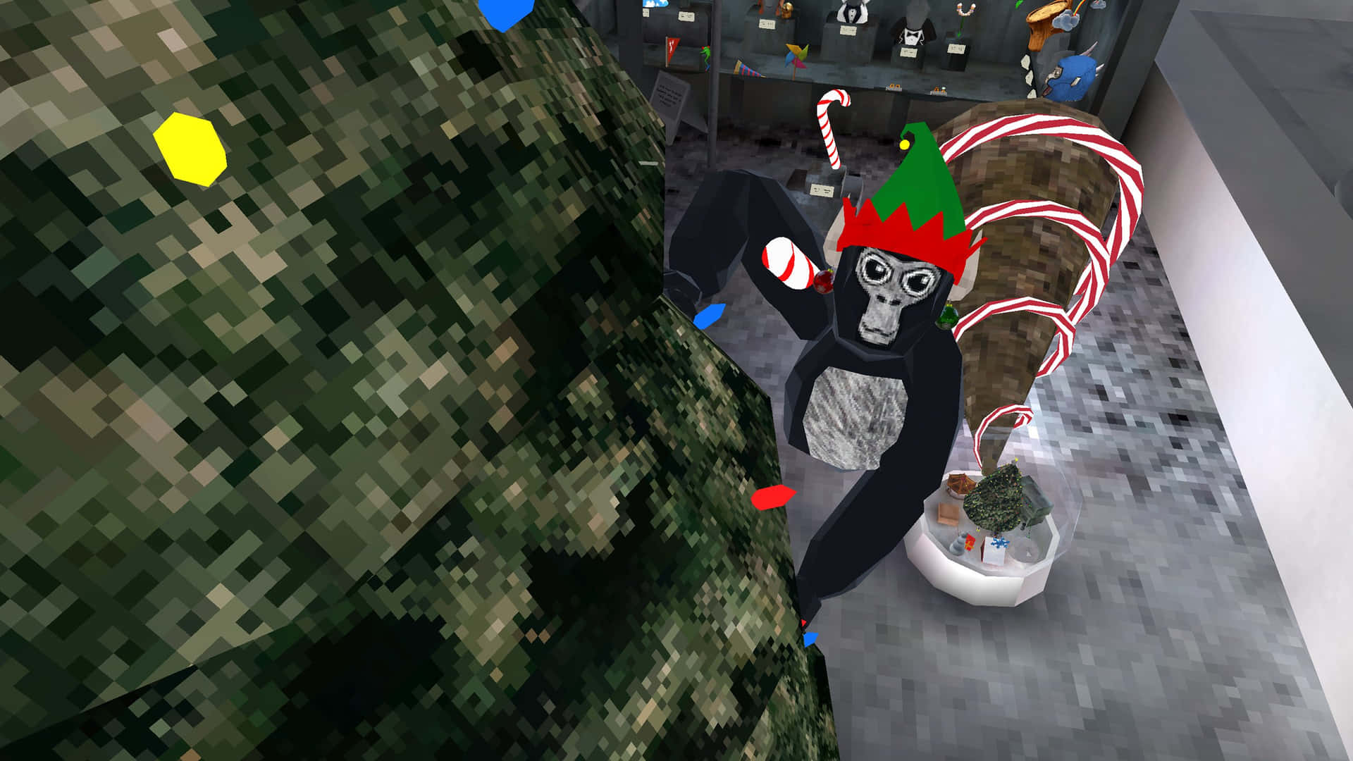 Juldräktcool Gorilla Tag-bild.