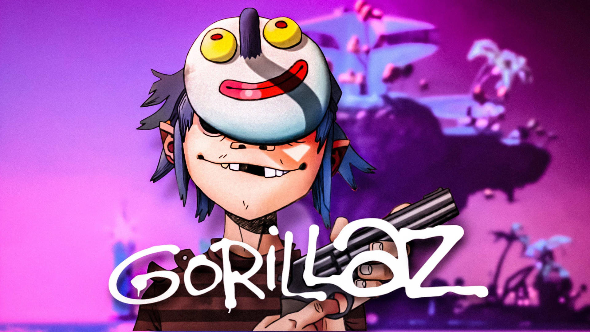 Feel Good Inc. with 2D and the Stylo Mask. Wallpaper