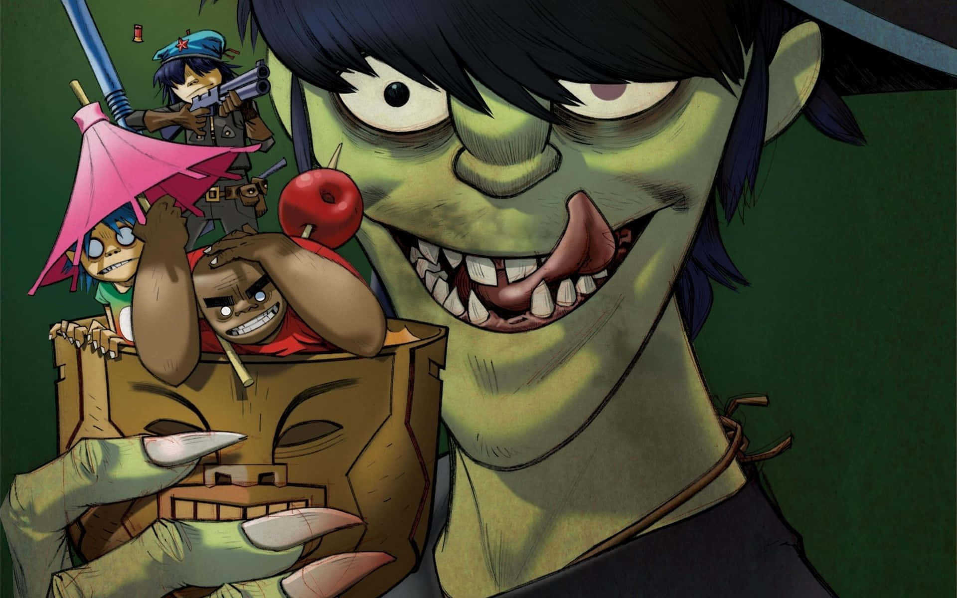 Music&Technology Come Alive With Gorillaz 4k Wallpaper