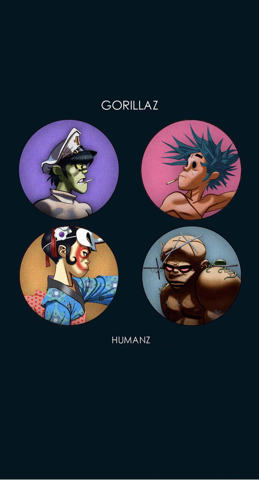 Gorillaz Iphone Humanz Album Cover Wallpaper