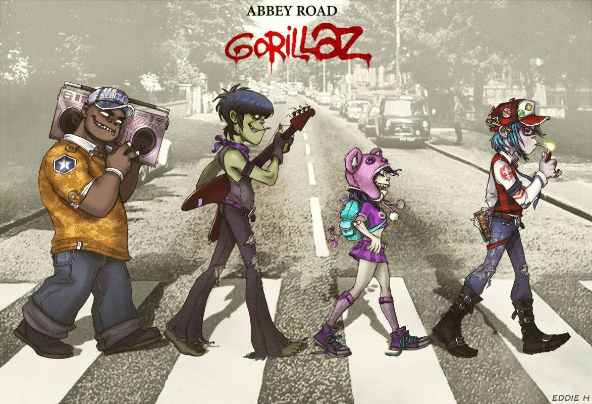 Download Gorillaz On Abbey Road Wallpaper 