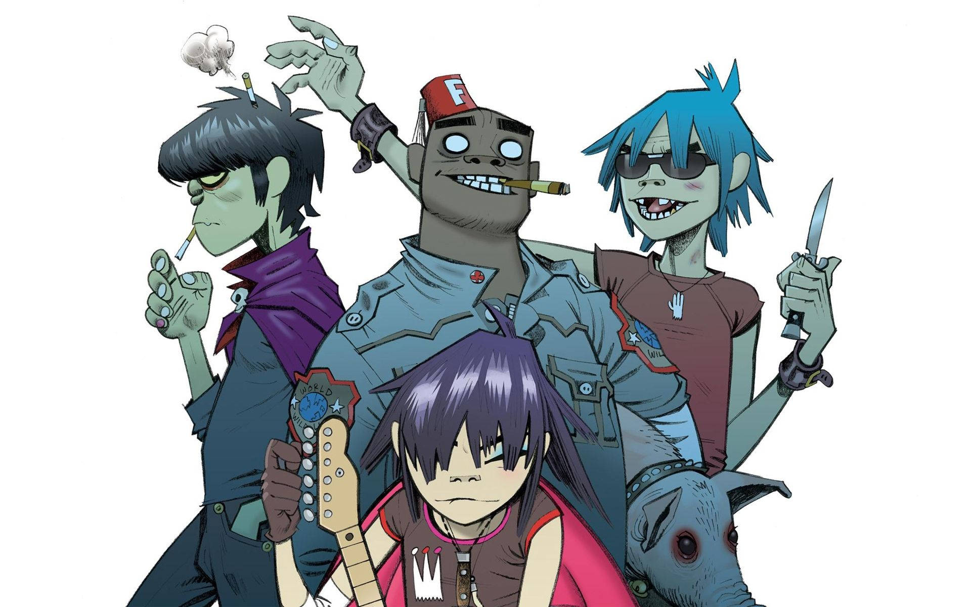 Get Funked Up With Gorillaz Wallpaper