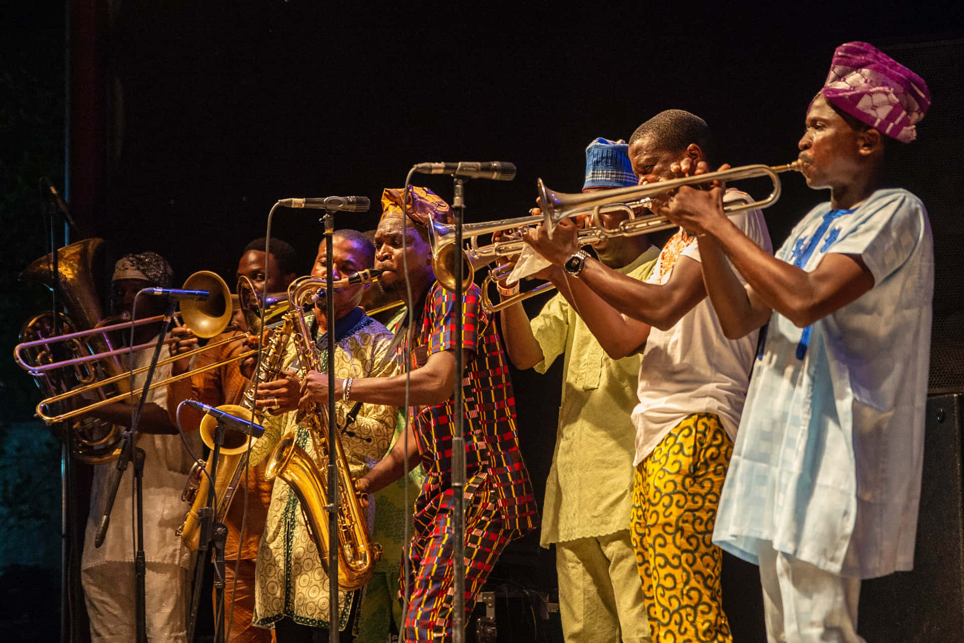 Gospel Muziek Brass Band Optreden Achtergrond