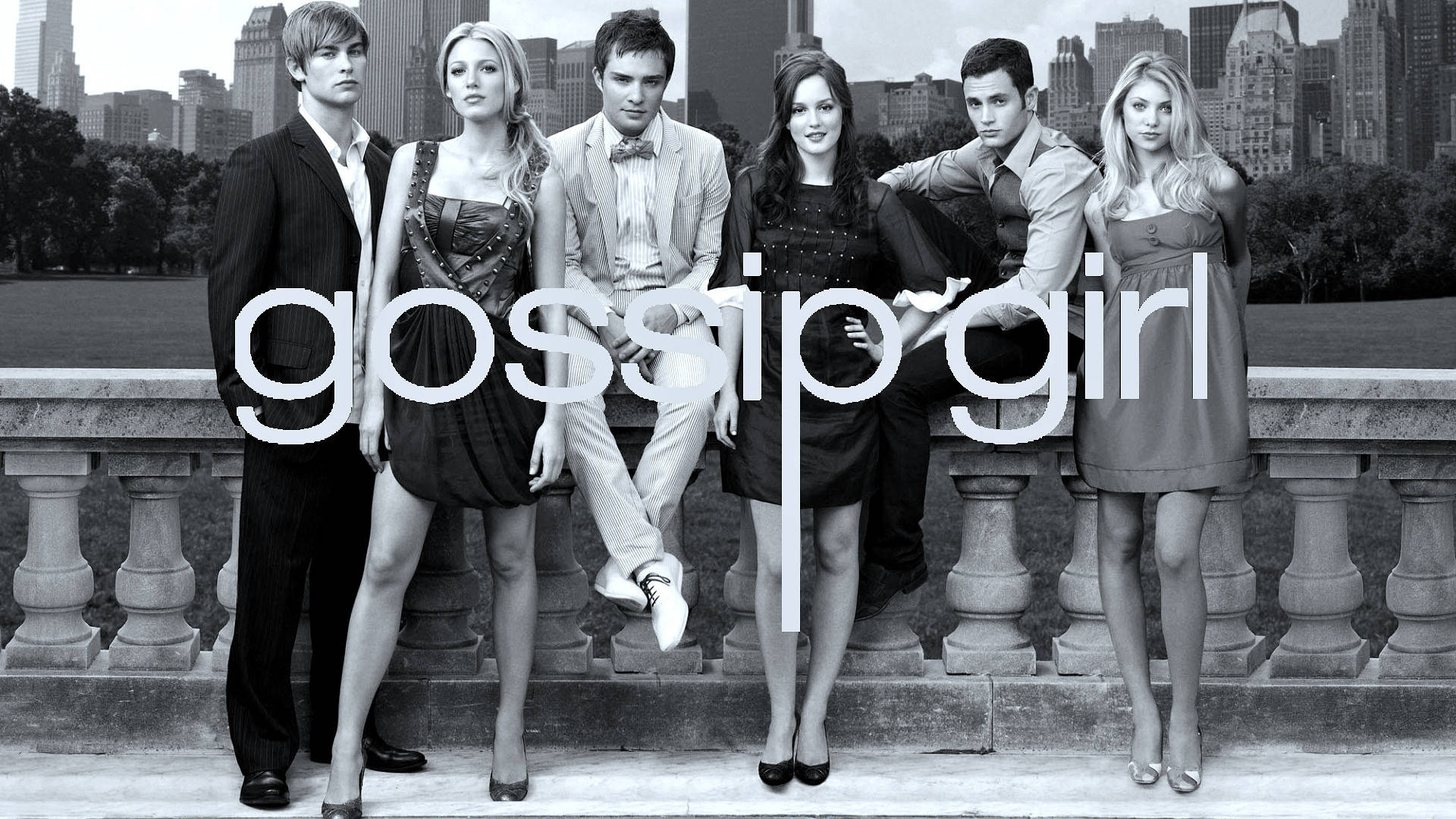Gossip Girl Black And White Cover