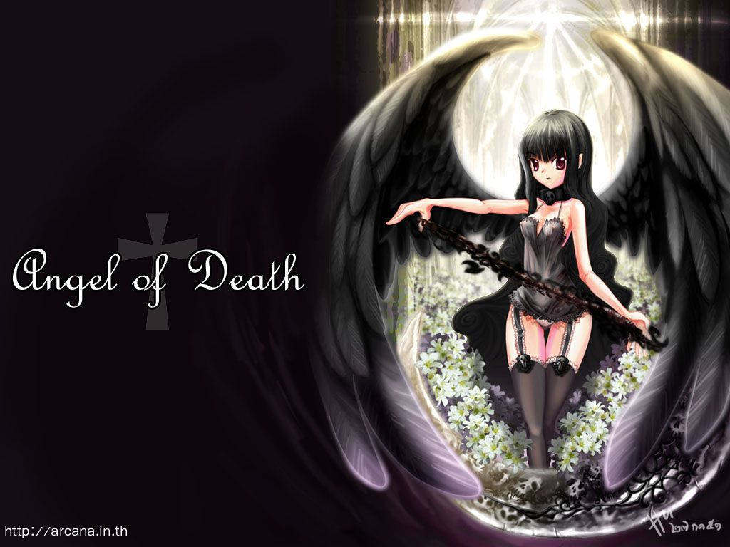 Embrace the Darkness with Angels of Death Wallpaper