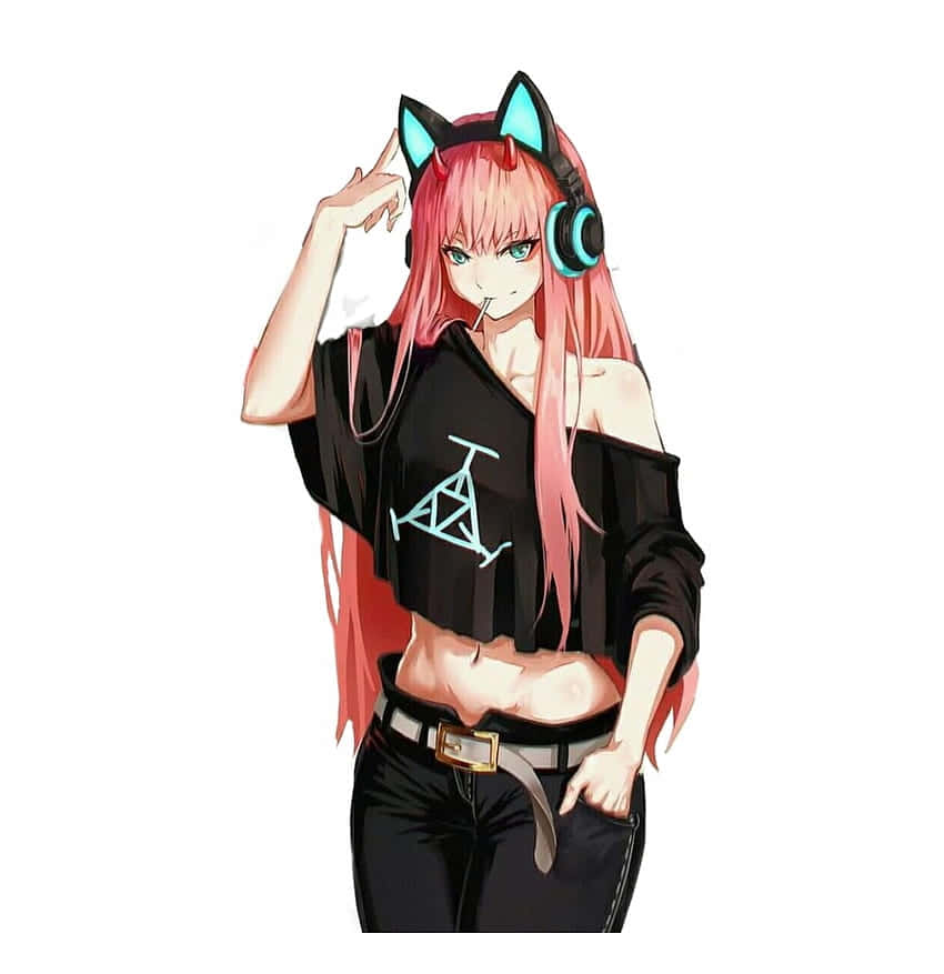 Goth Anime Gamer Girl Wallpaper
