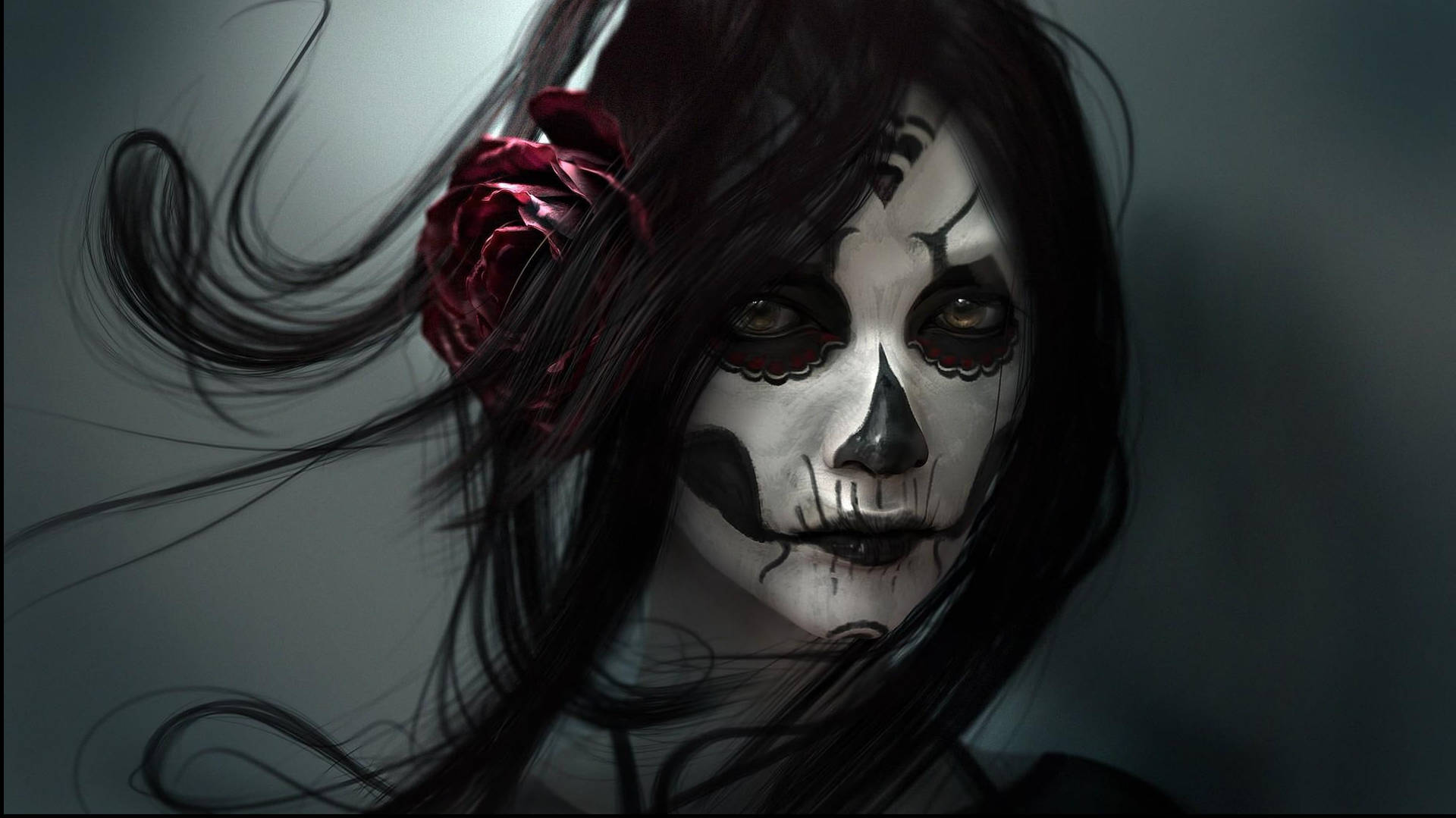 Goth Skeleton Makeup